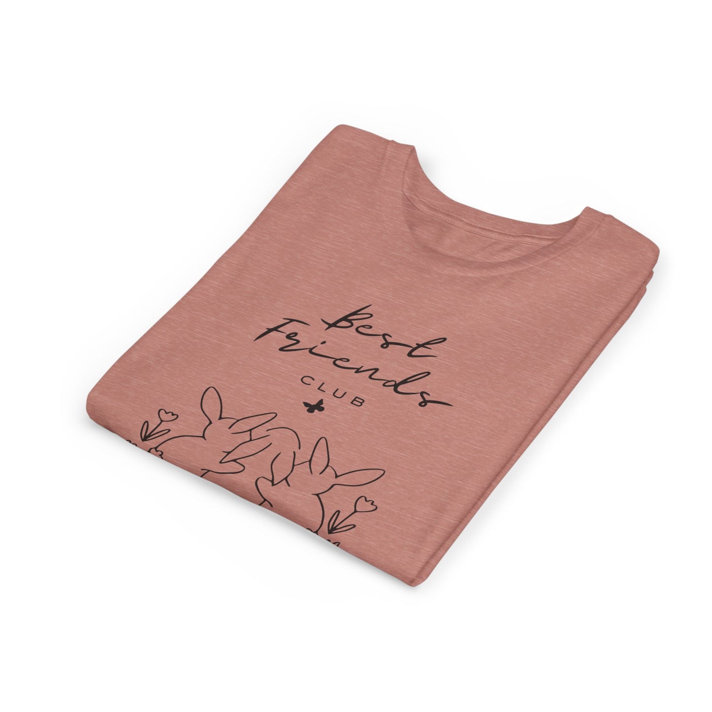 Young Adult Tee - "Best Friends" Bunny Trio Kids Graphic Shirt
