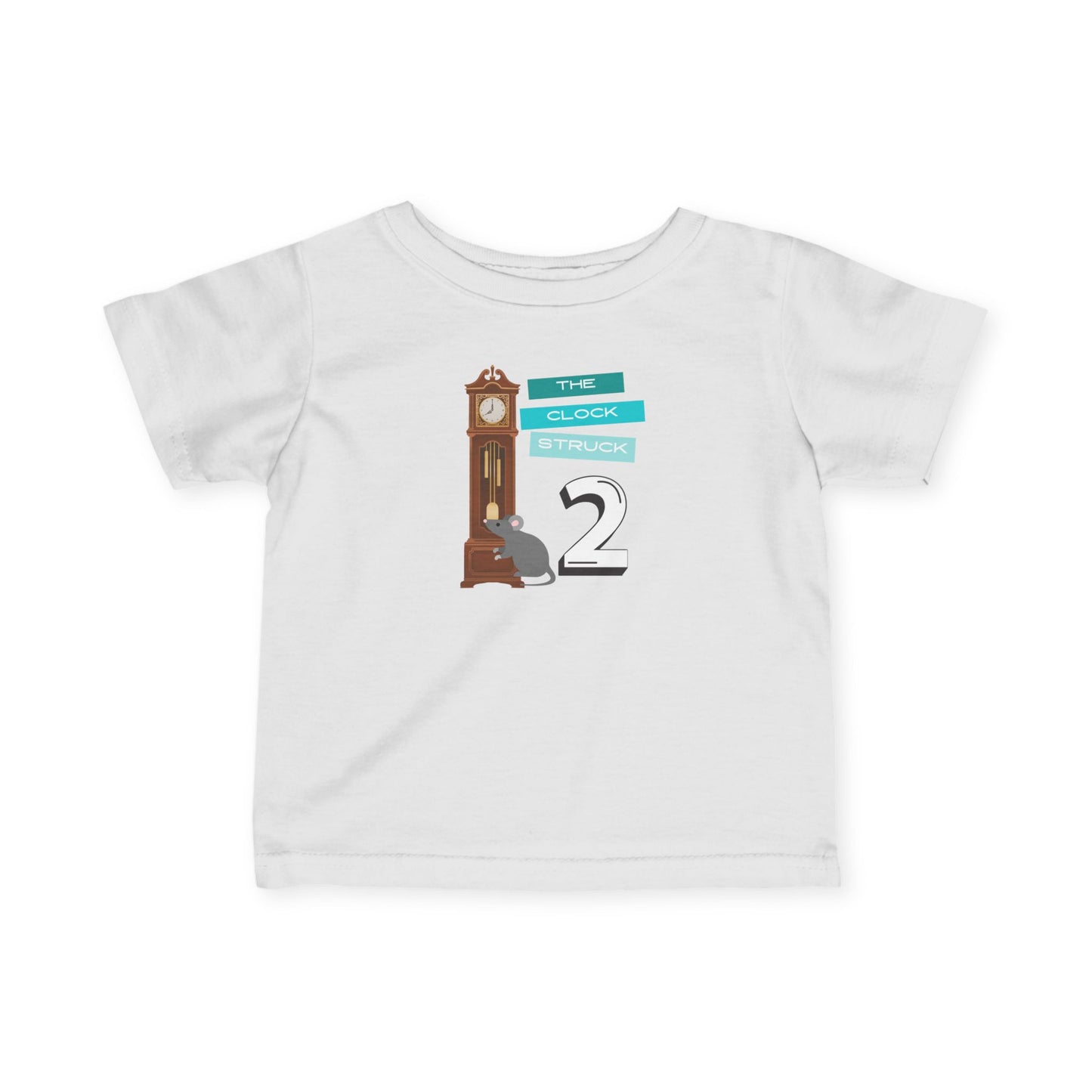 Hickory Dickory Dock- Triplet Nursery Rhyme Matching tees (set of 3)