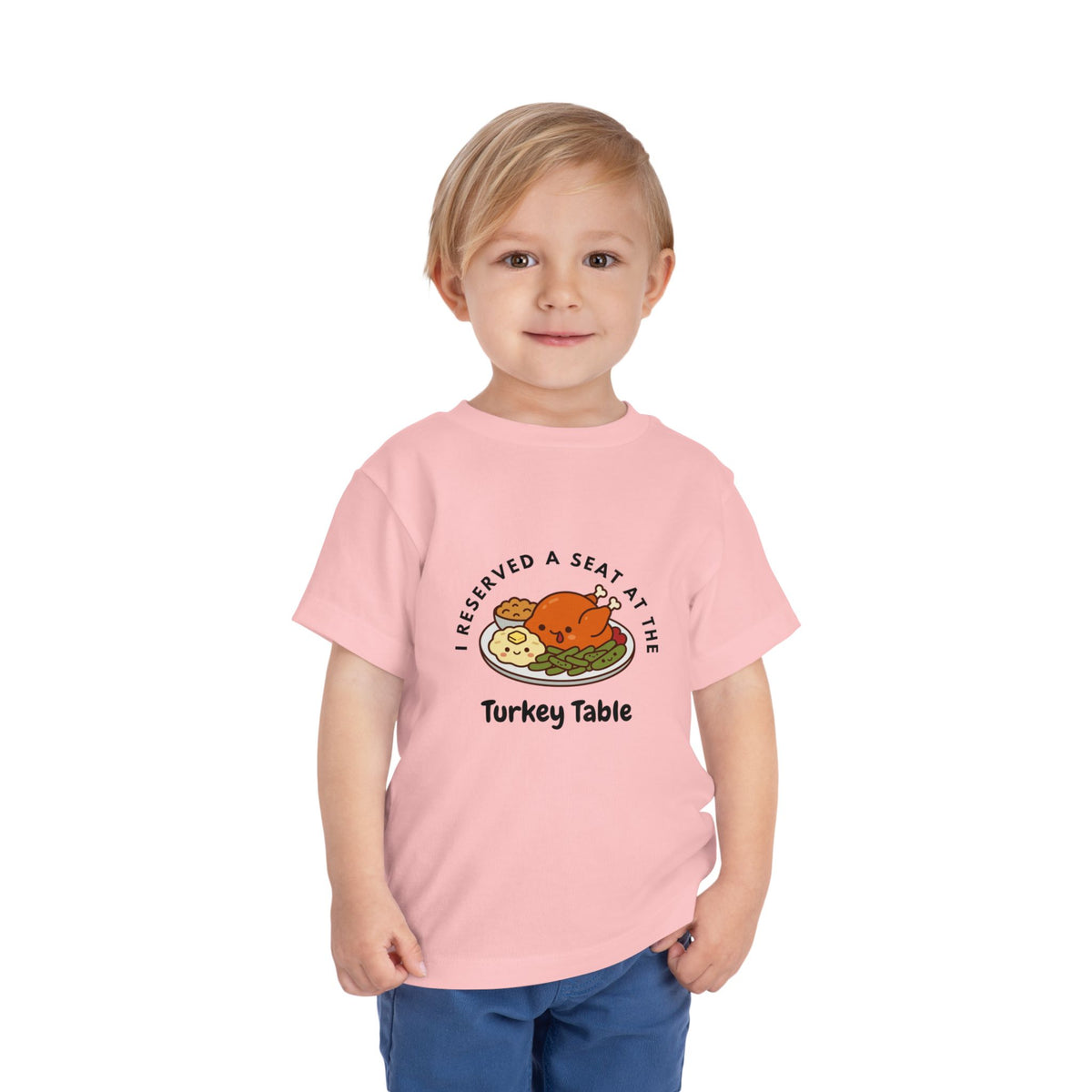 I Reserved a Seat at the Turkey Table- Toddler Thanksgiving Shirt