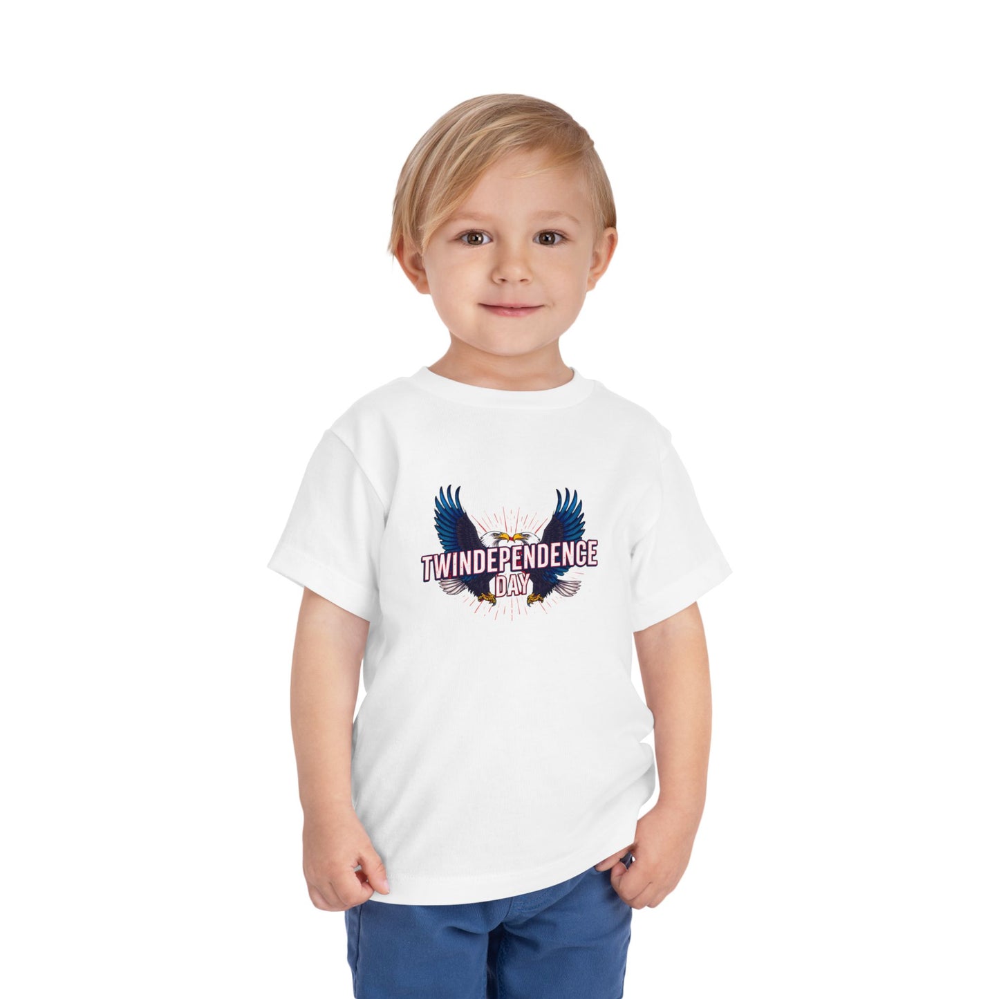 Toddler Tee - "Twindependence Day" Eagle Graphic 4th of July Shirt
