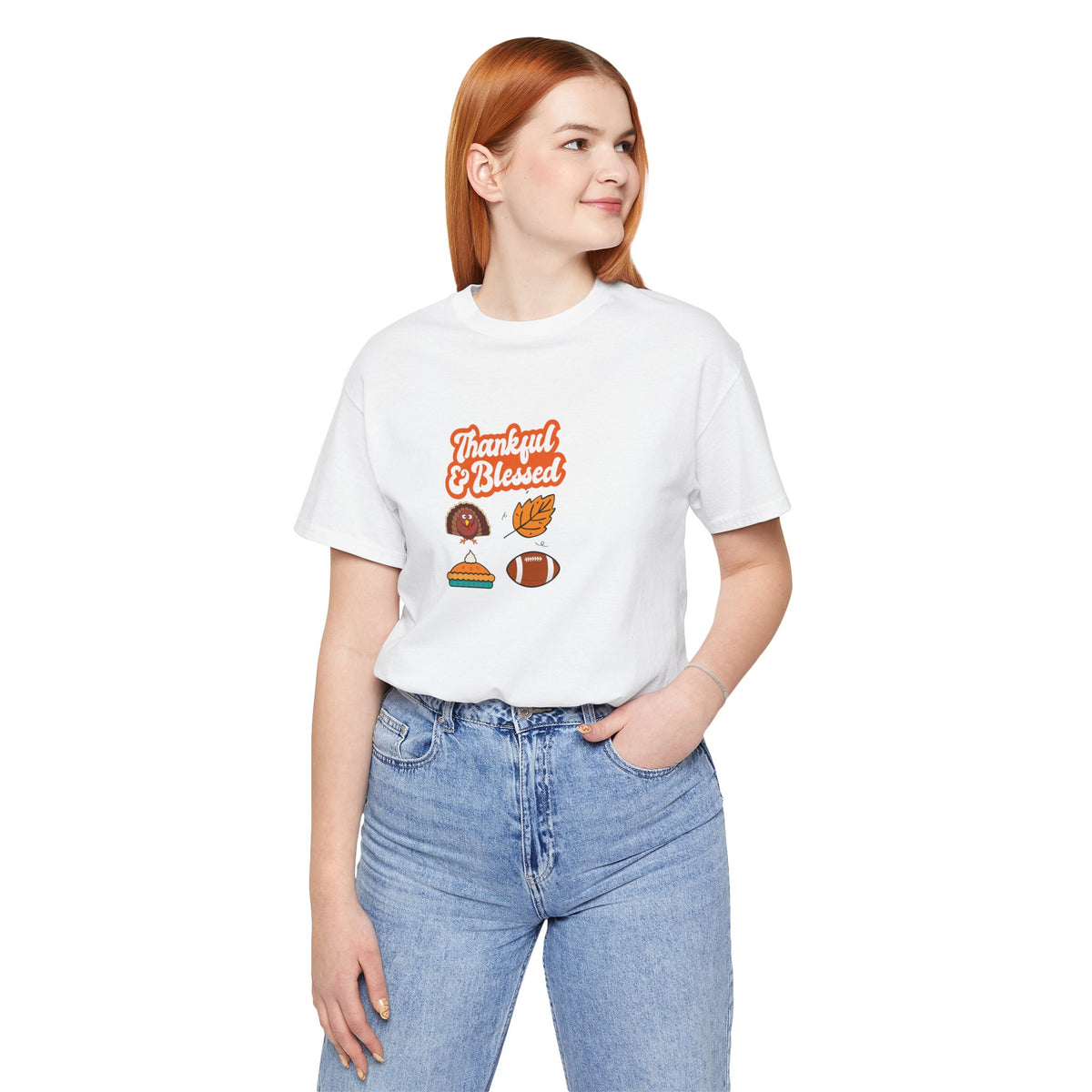 Thankful & Blessed Thanksgiving T-Shirt