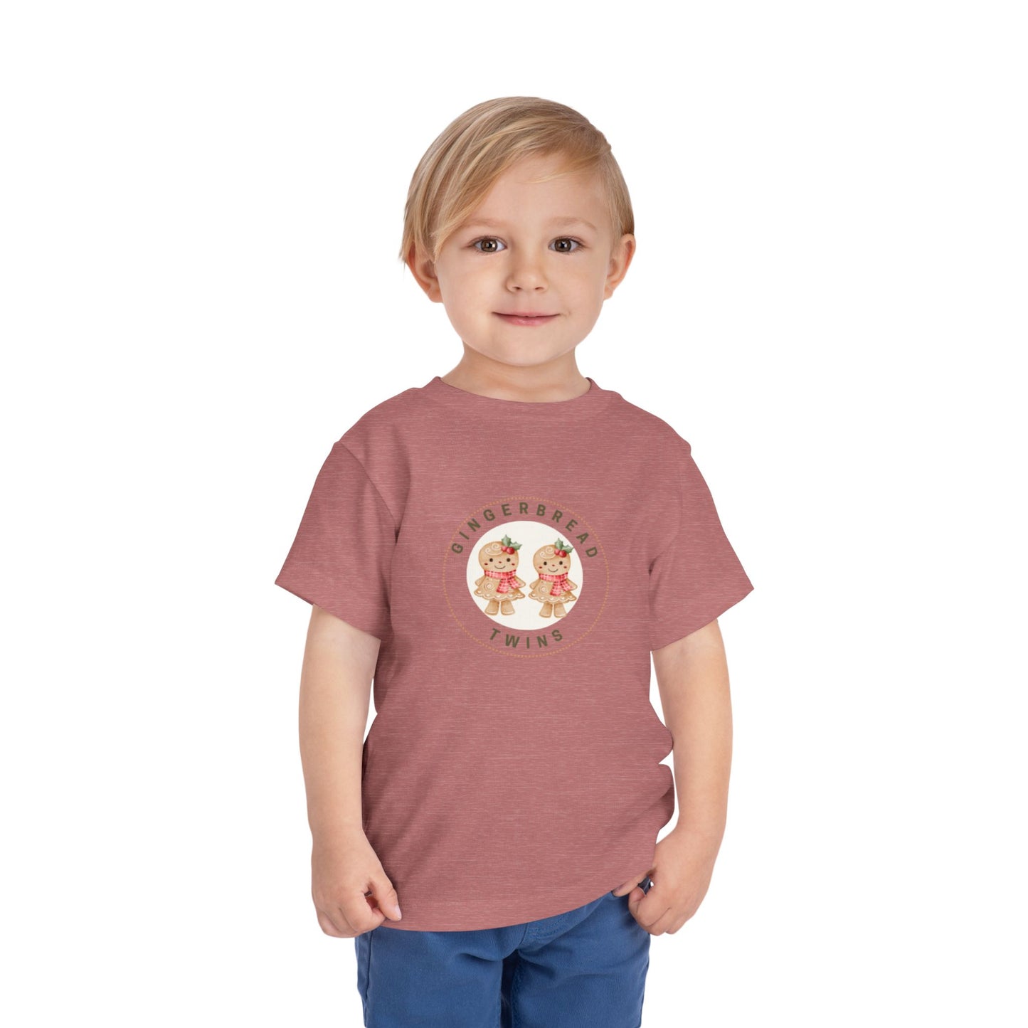Gingerbread Twin Girls Toddler Tee