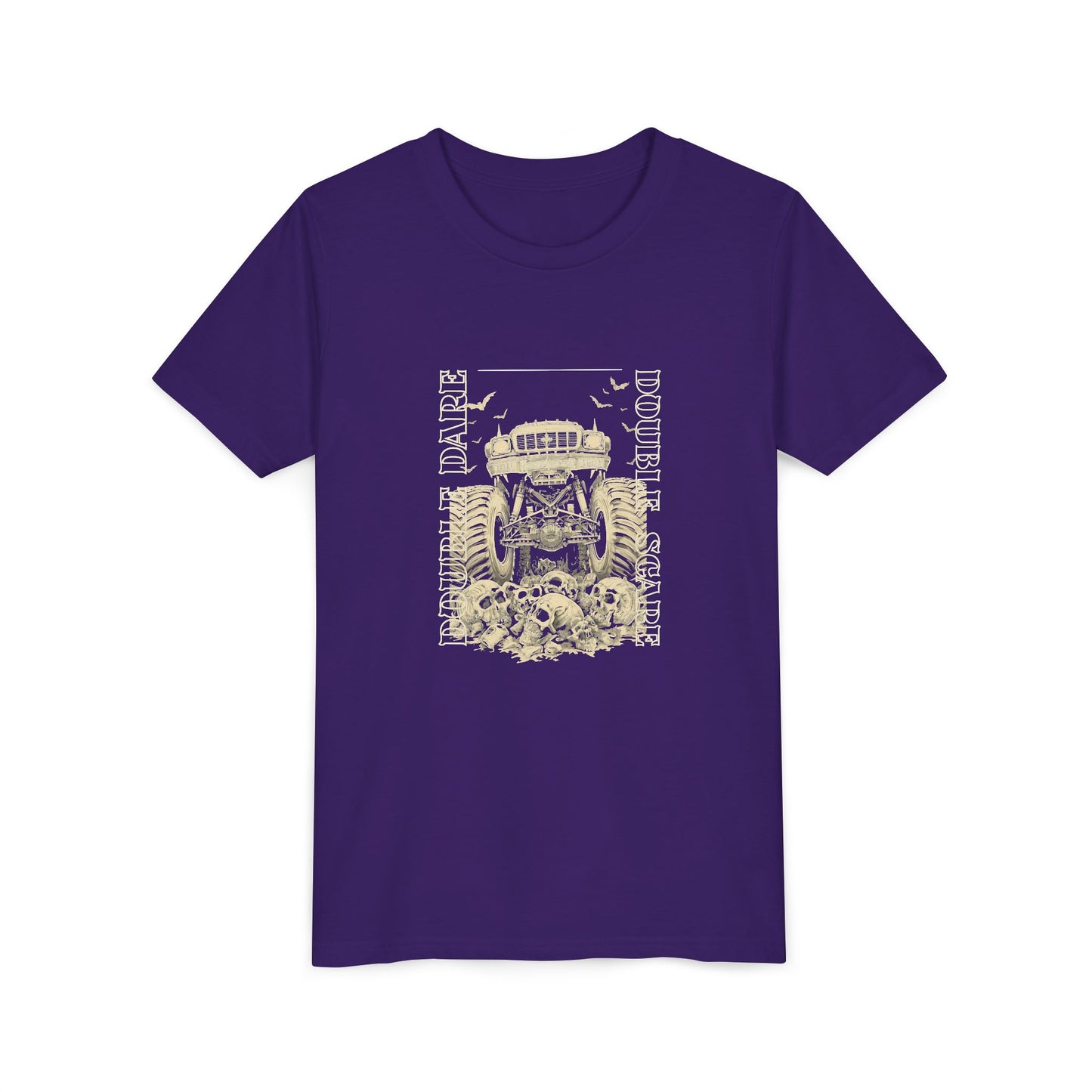 Double Dare-Double Scare- Monster Truck Twin Tee — Unisex