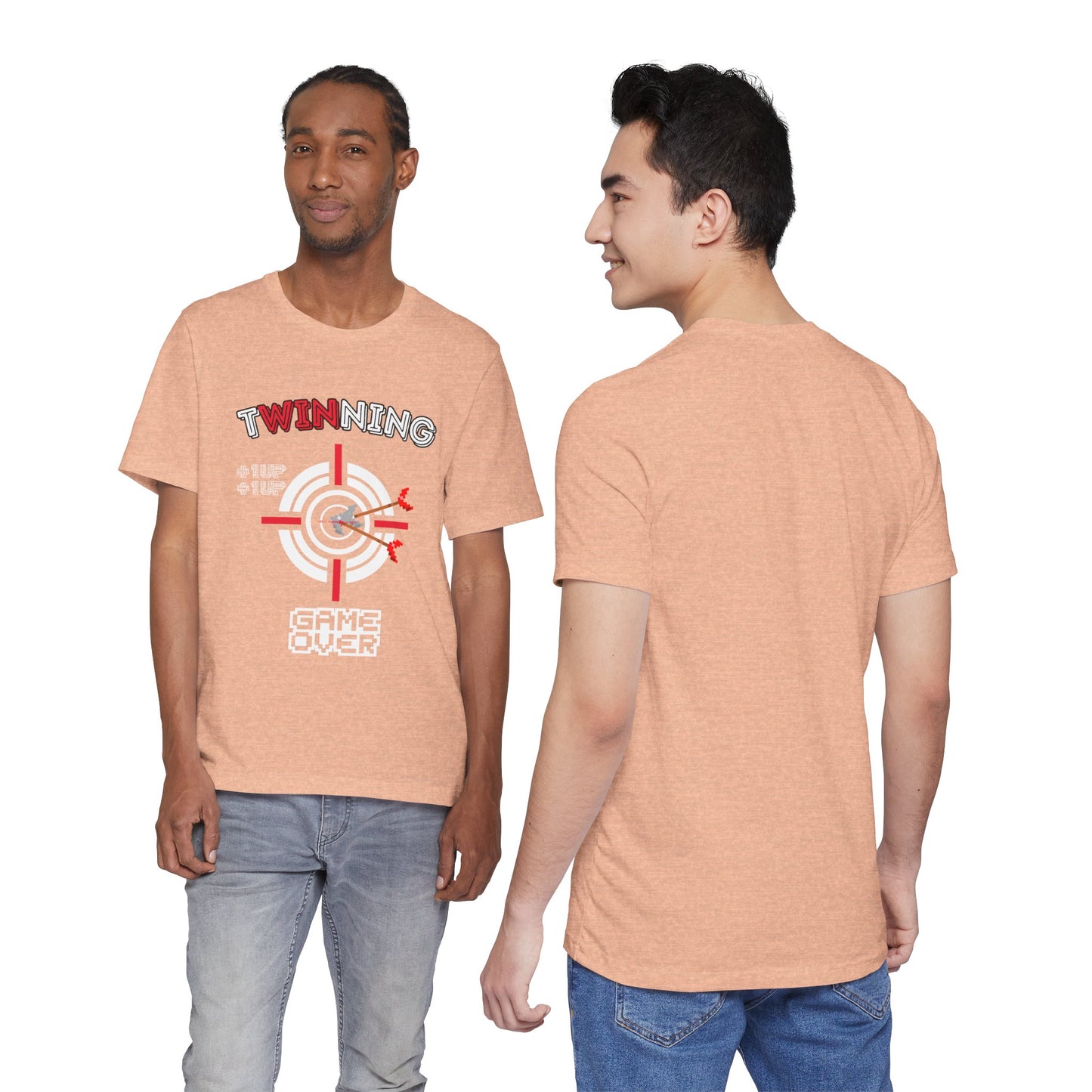 Twin Dad Tee — Retro Arcade Gamer T-Shirt