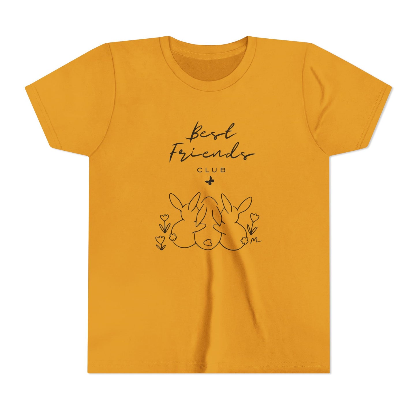 Young Adult Tee - "Best Friends" Bunny Trio Kids Graphic Shirt