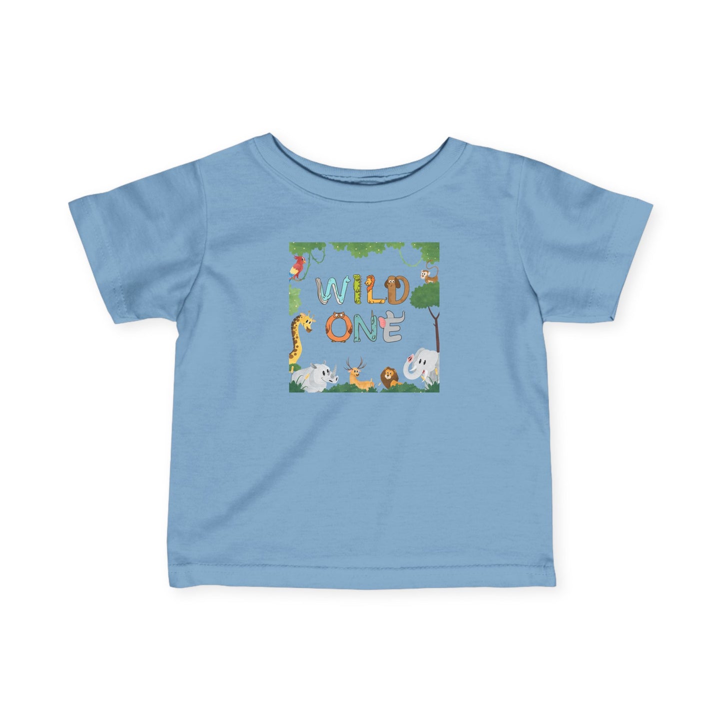 First Birthday T-Shirt- "Wild One" Cute Unisex Animal Print