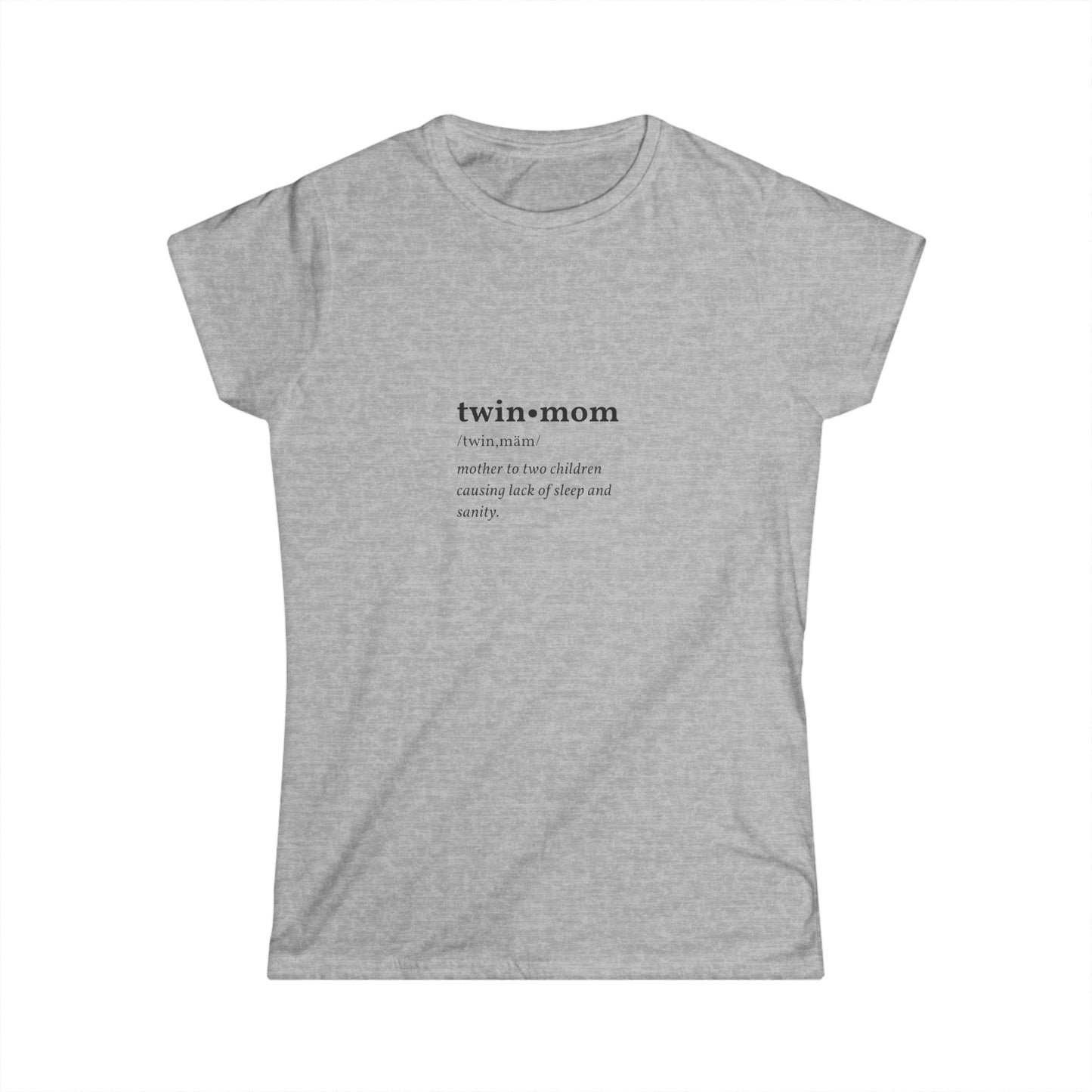 Twin Mom Definition Women's Softstyle Tee