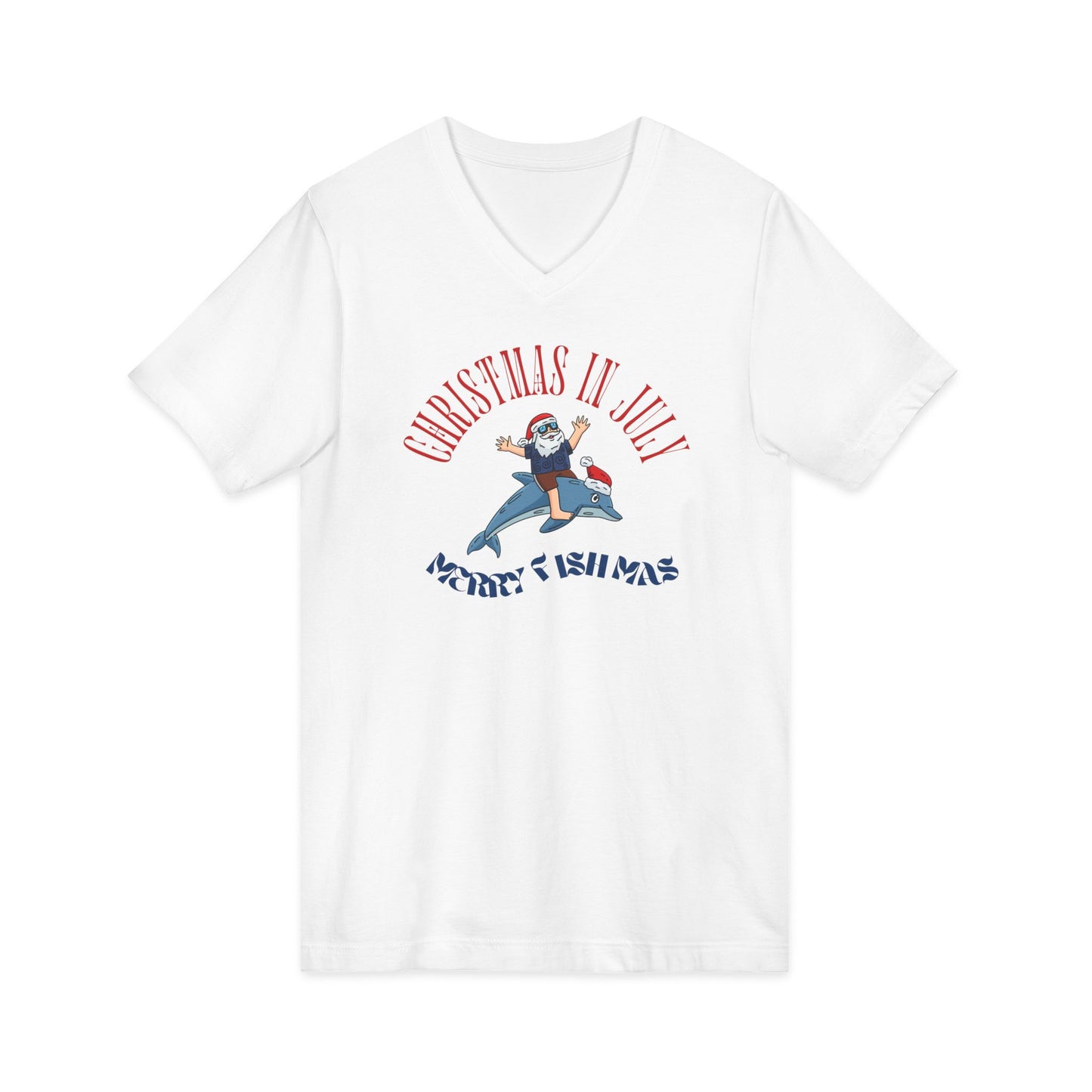 Christmas In July — Merry Fishmas- Funny Holiday Surf Shirt