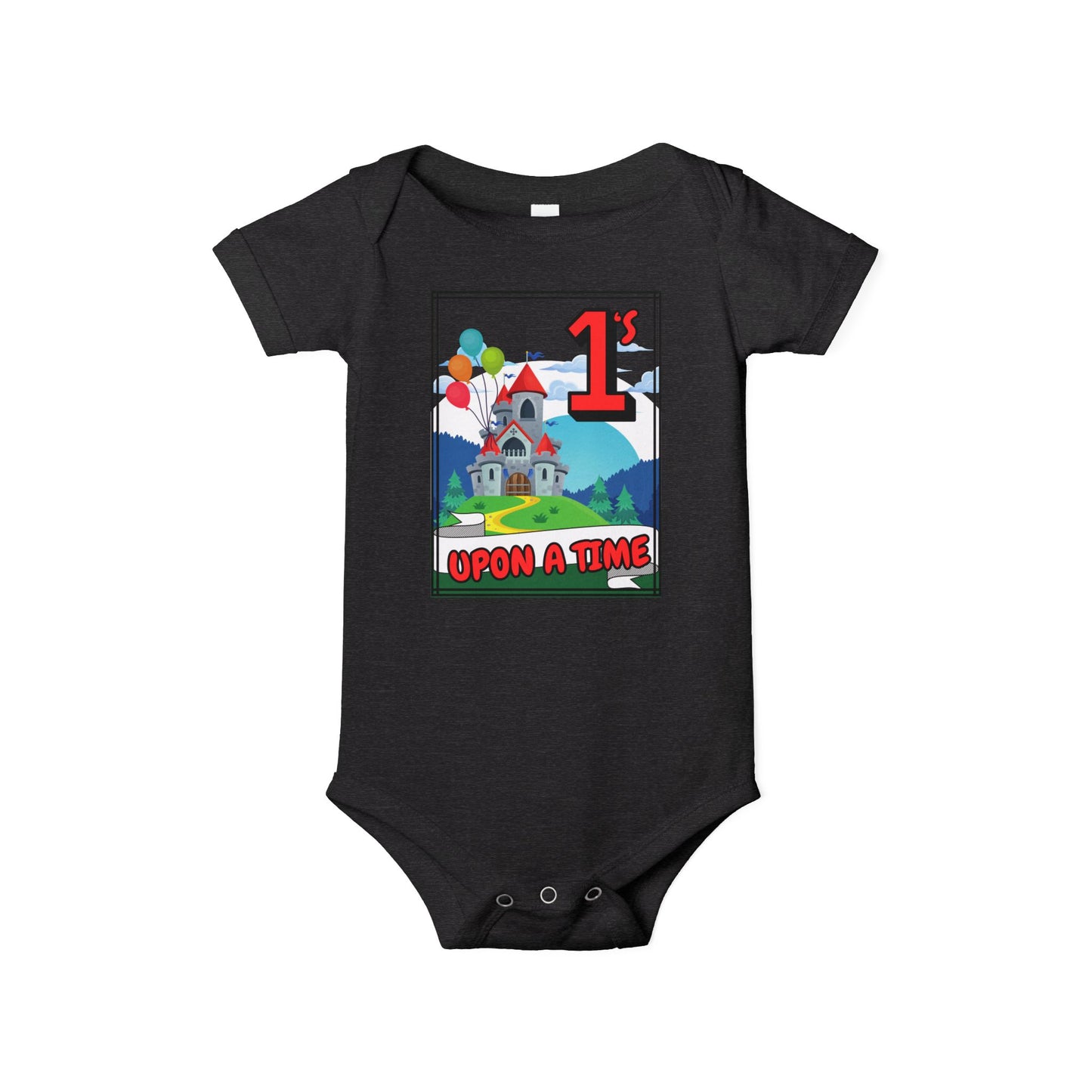 1st Birthday Baby Bodysuit "Once Upon a Time" Adorable Twin/ Triplet Matching Outfits | Infant One Piece | Party Attire