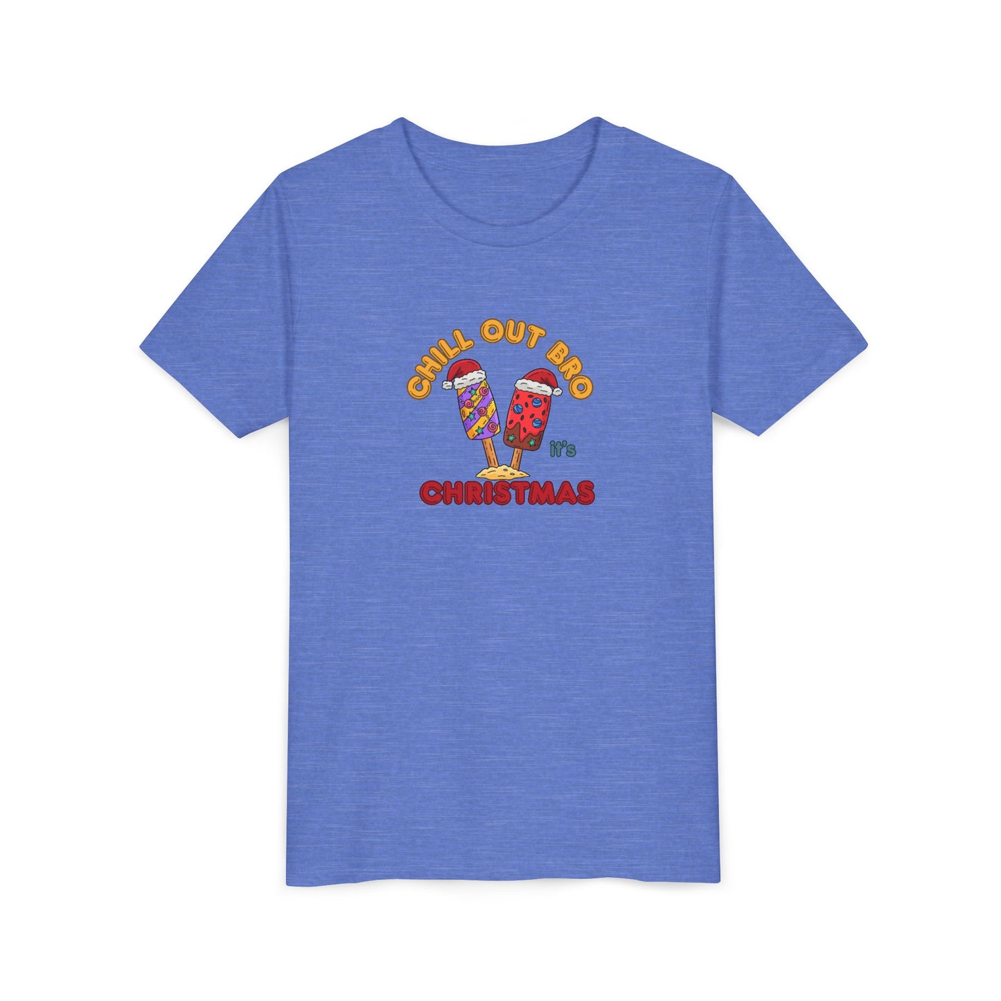 Chill Out Bro, It's Christmas- Young Adult- Popsicle Holiday Shirt