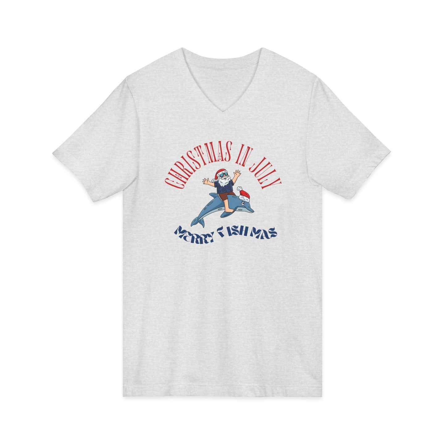 Christmas In July — Merry Fishmas- Funny Holiday Surf Shirt