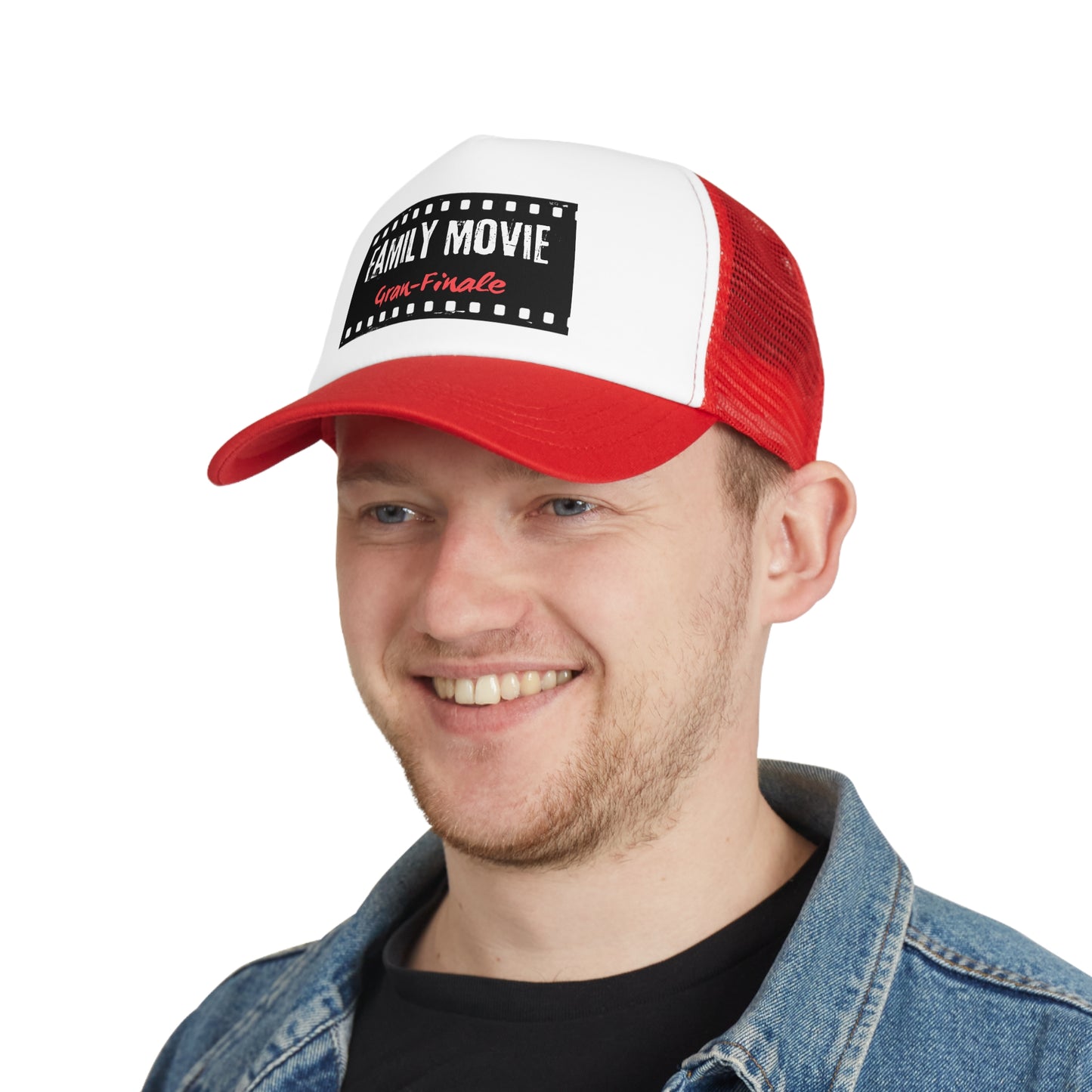 Grandma Trucker Hat- "Gran Finale"- Family Movie Night Mesh Cap