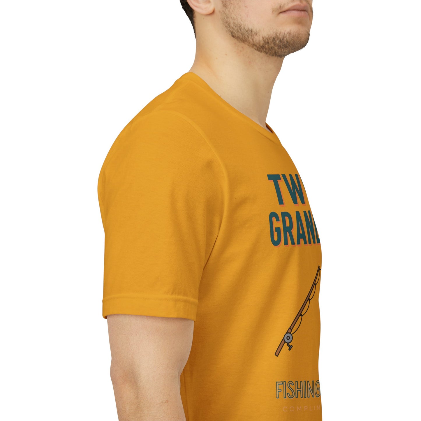 Twin Grandpa Fishing Tee — "Fishing For compliments" Grandfather Gift
