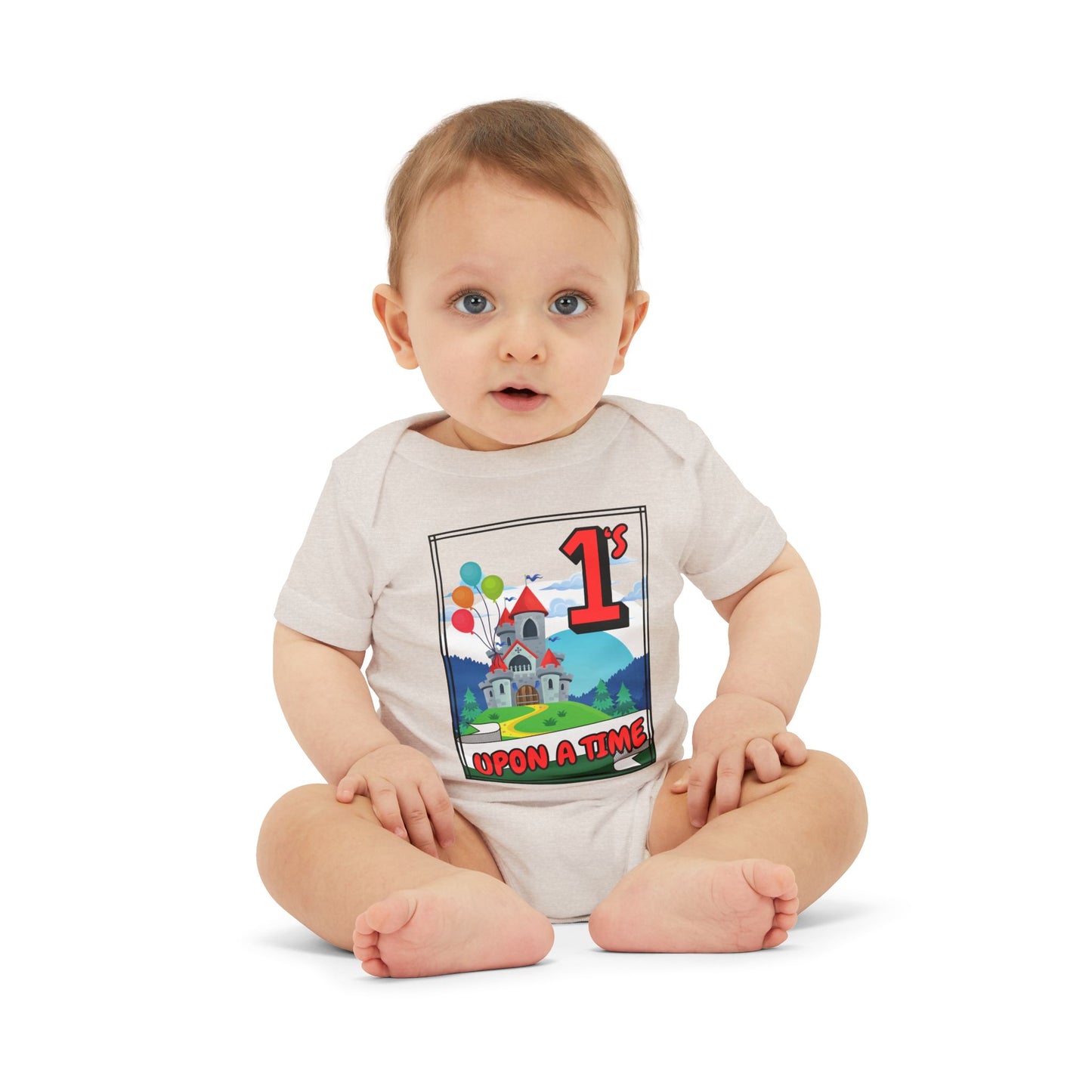 1st Birthday Baby Bodysuit "Once Upon a Time" Adorable Twin/ Triplet Matching Outfits | Infant One Piece | Party Attire