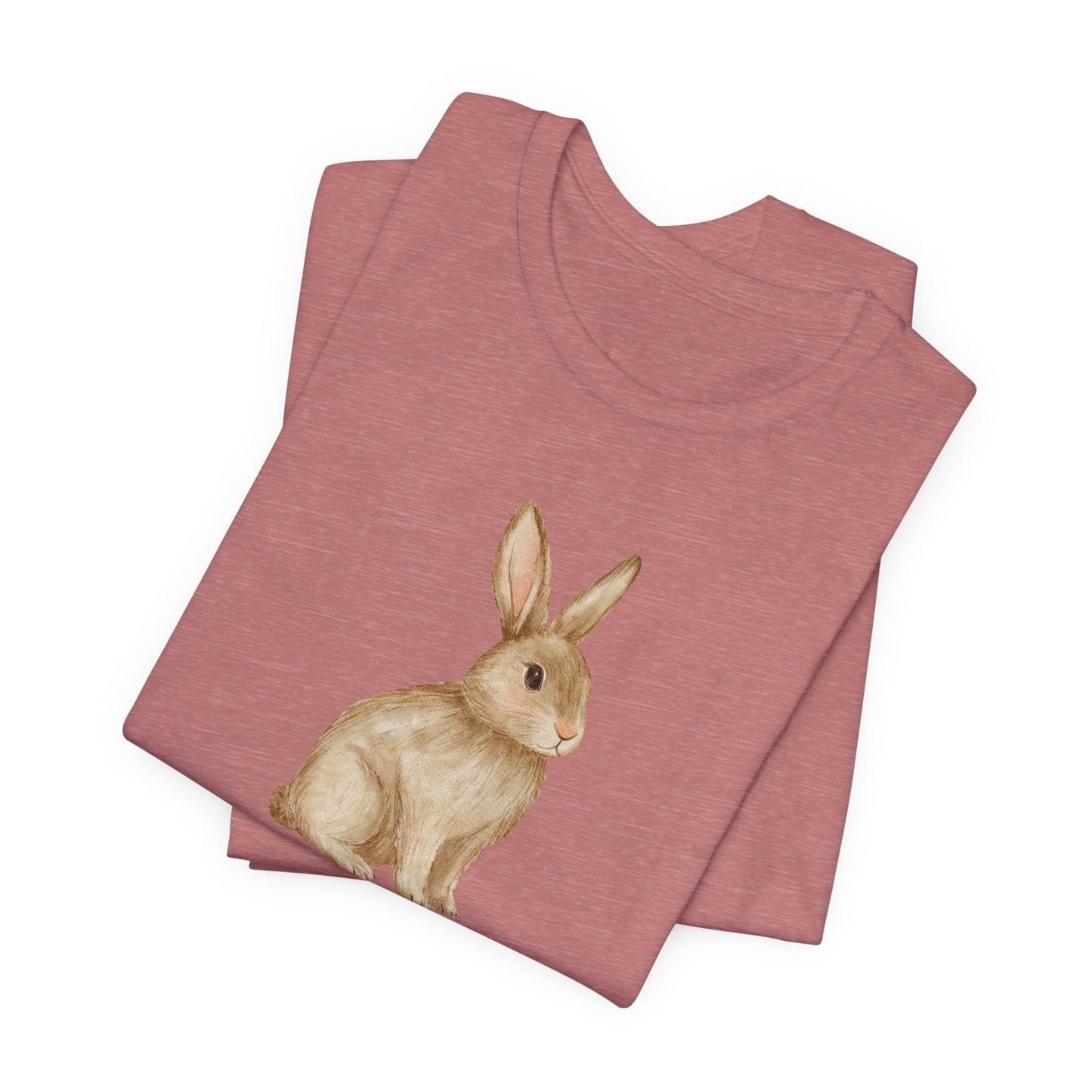 Hello Spring Bunny T-Shirt — Cute Watercolor Rabbit Spring Tee