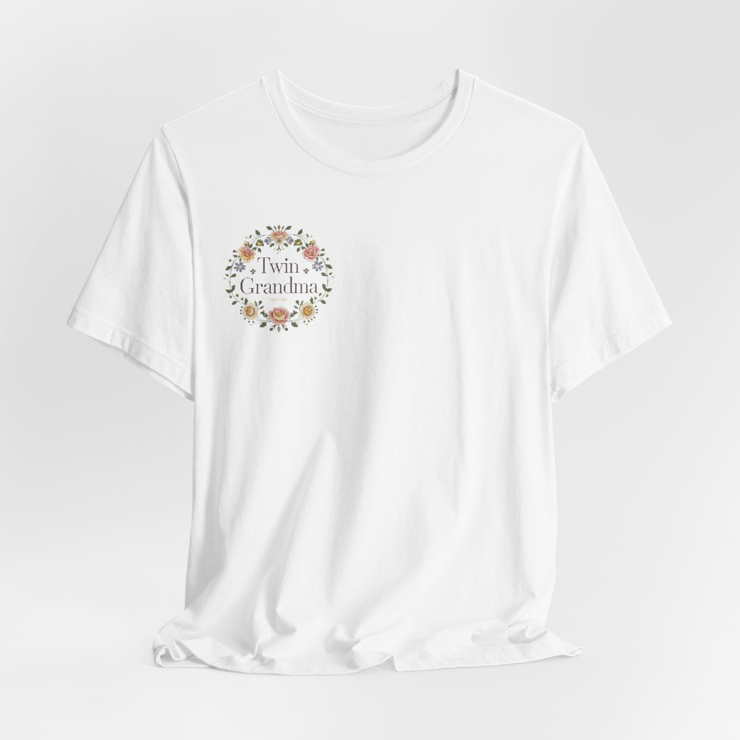 Twin Grandma Floral Tee — Vintage Flower T-Shirt
