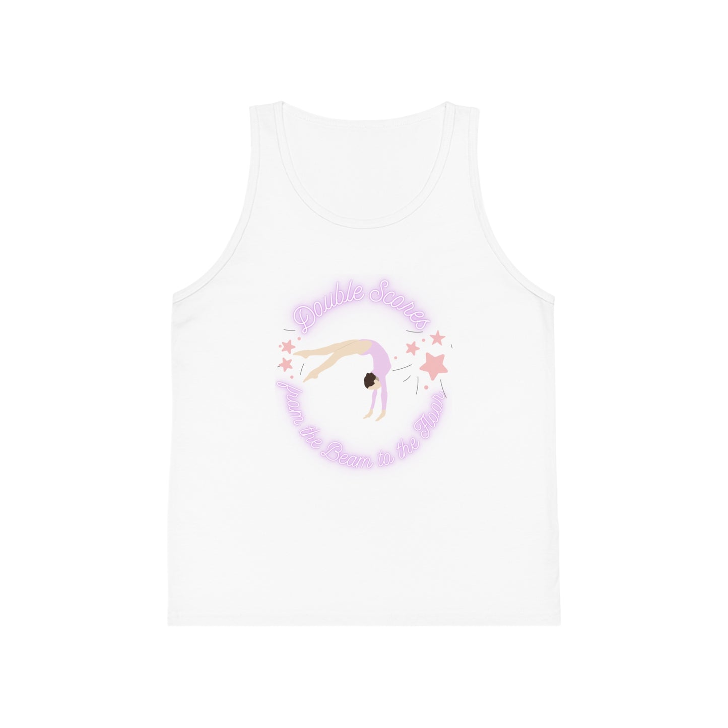 Gymnastics Kids Tank Top — "Double Scores from the beam to the floor"