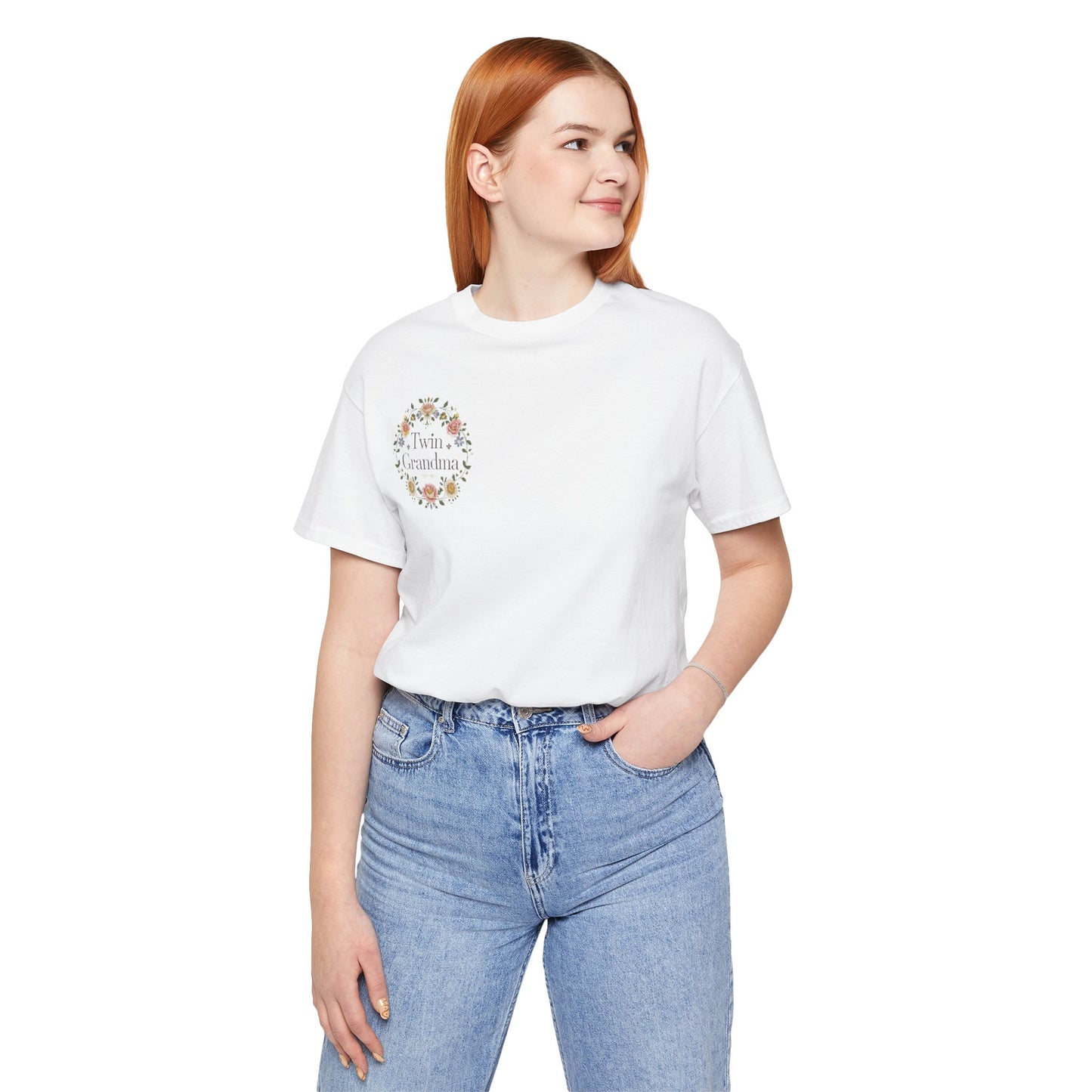 Twin Grandma Floral Tee — Vintage Flower T-Shirt