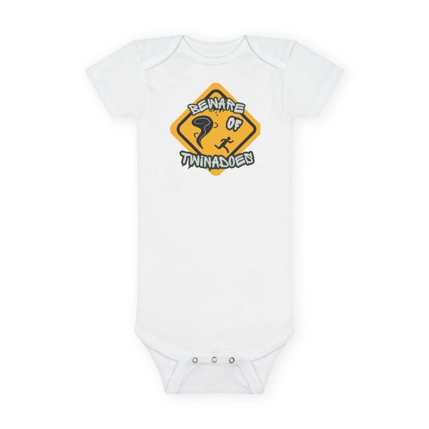 Onesie - "Beware of Twinadoes" Cute Baby Onesie | Twin Baby Gift