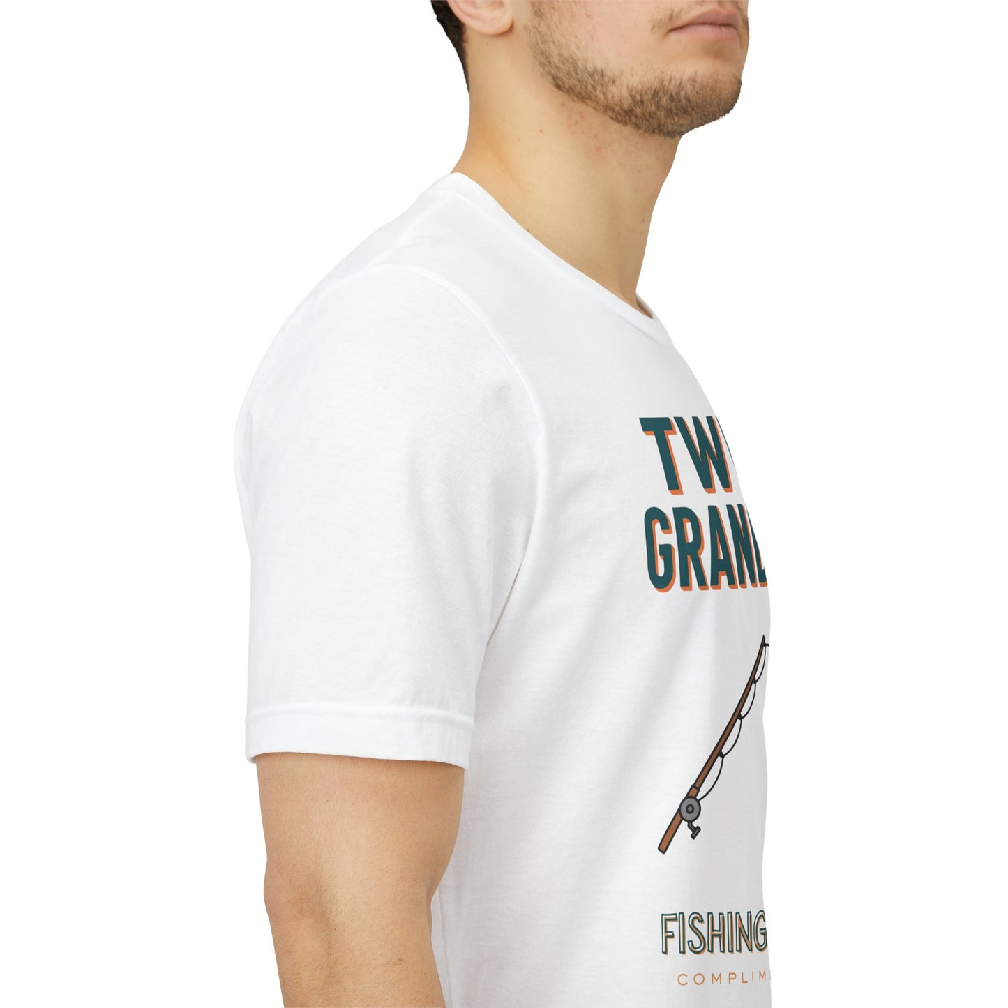 Twin Grandpa Fishing Tee — "Fishing For compliments" Grandfather Gift