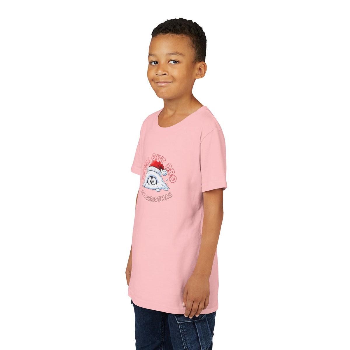 Chill Out Bro, It's Christmas Youth Short Sleeve Tee