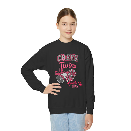 Cheer Twins -Sweatshirt — 'Double the Wins'