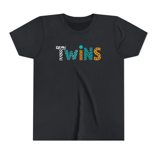 Teen/Pre-Teen "Twins" - Colorful Animal Print Kids T-Shirt
