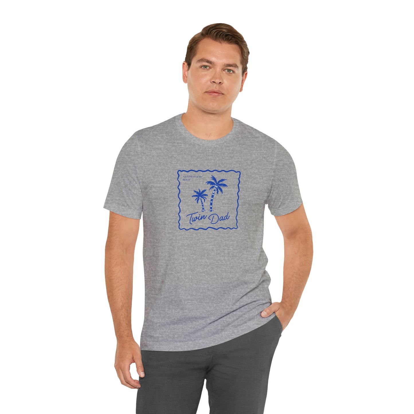 Twin Dad- Palm Tree Tee — Casual Beach Shirt