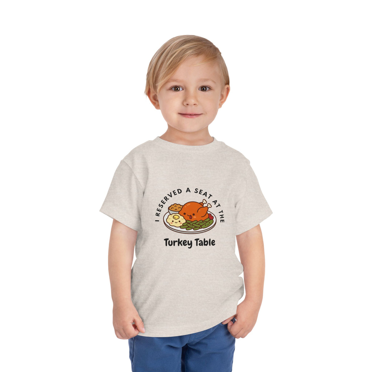 I Reserved a Seat at the Turkey Table- Toddler Thanksgiving Shirt