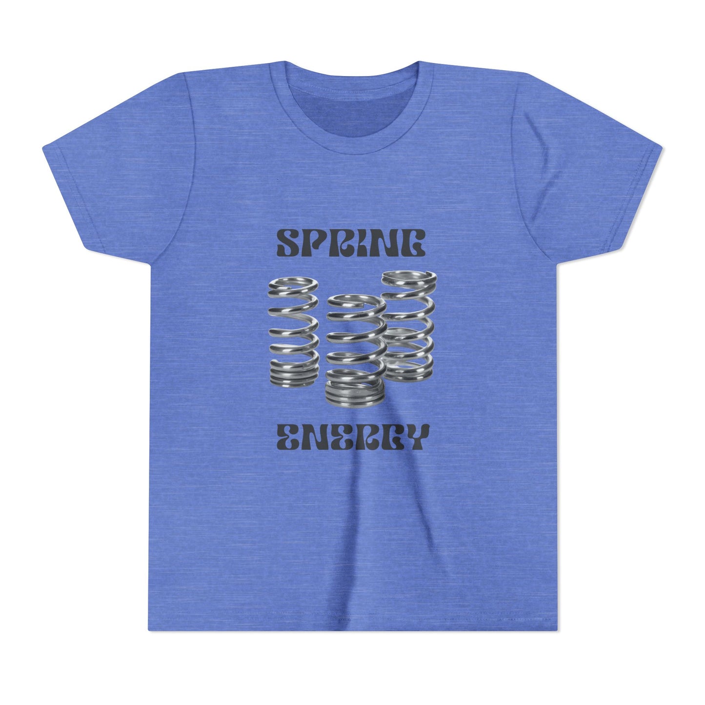 Spring Energy Unisex Youth T‑Shirt — Kids Graphic Tee with Coil Springs Design