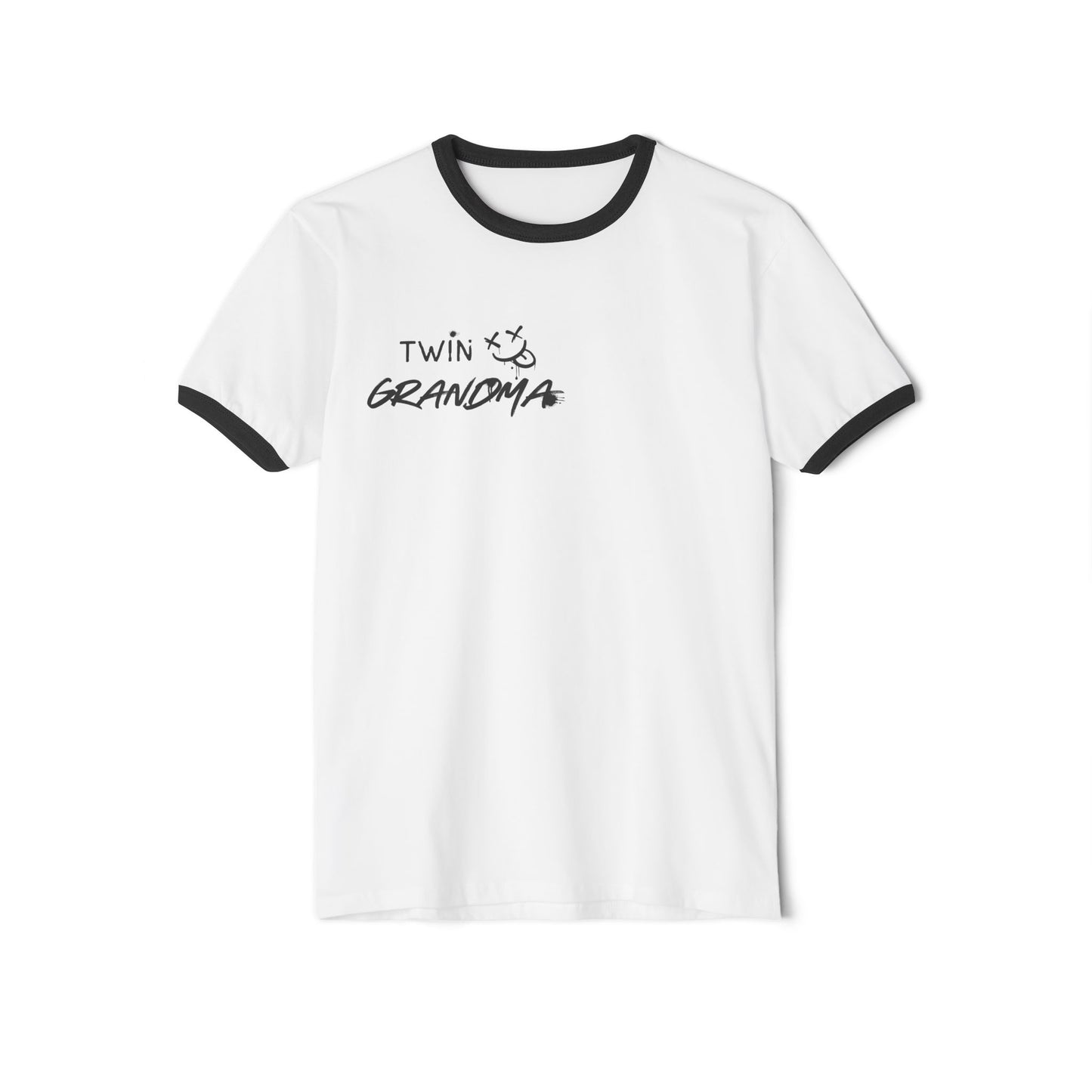 Twin Grandma- Graffiti Cotton Ringer T-Shirt