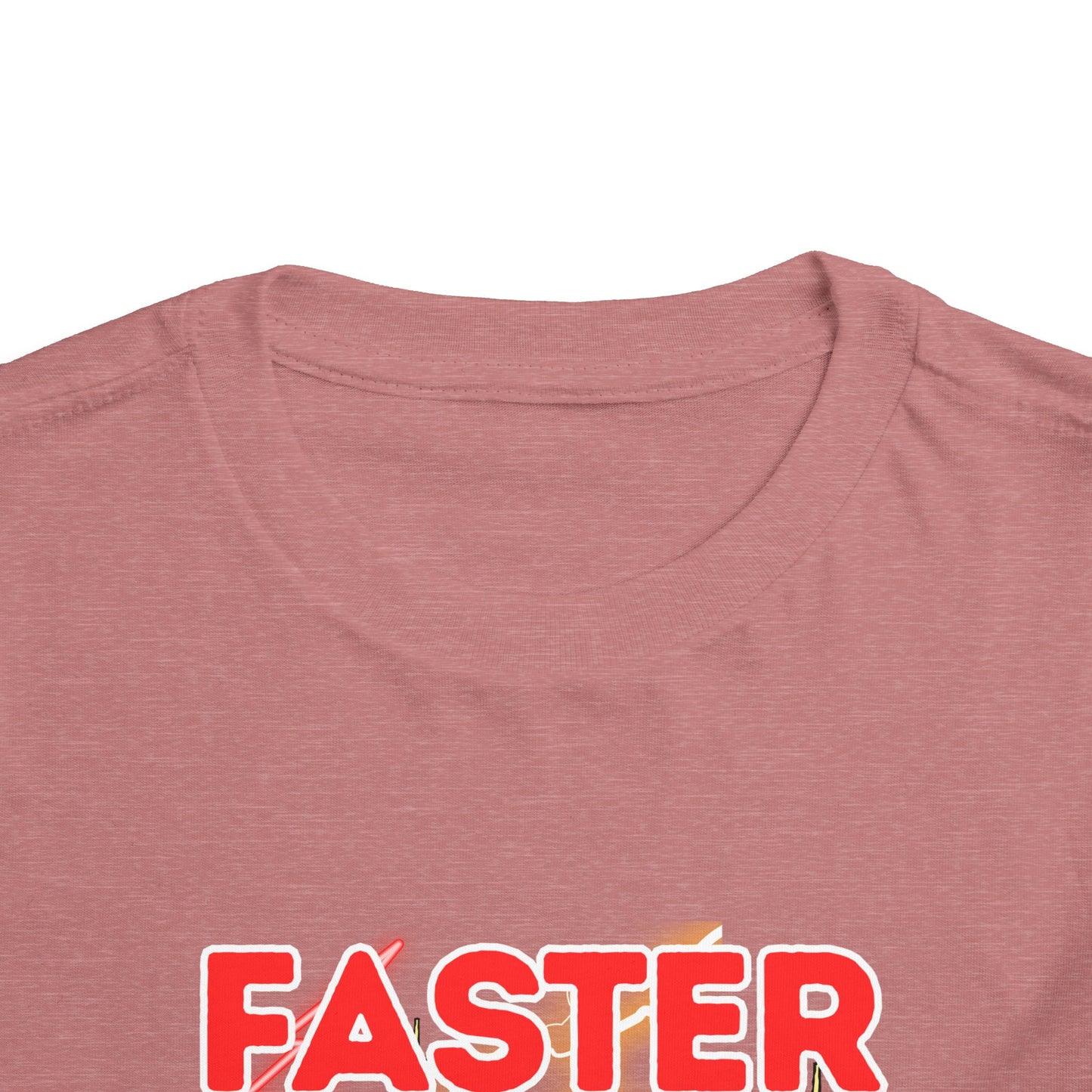 Toddler Tee — “Faster Than My Mama” Racing Graphic Kids T-Shirt