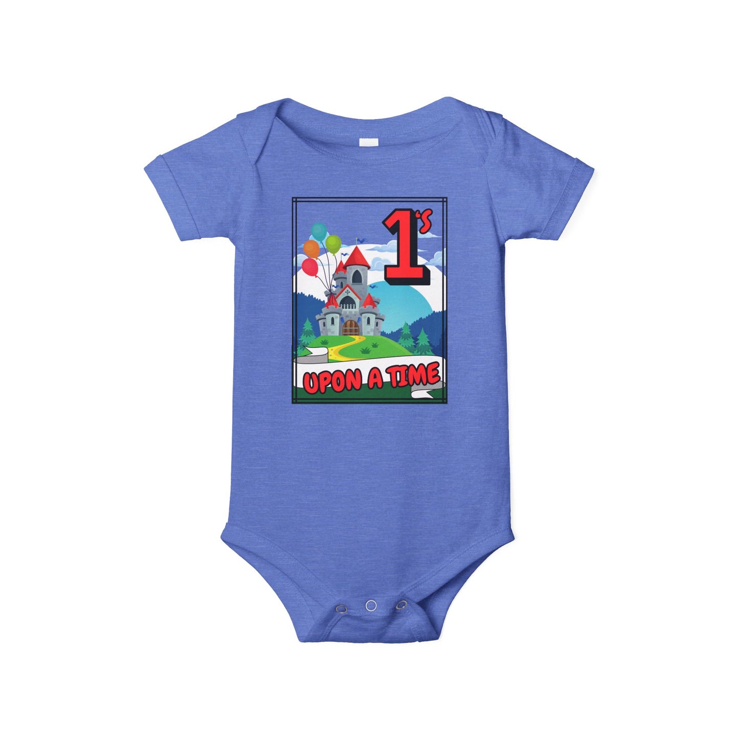 1st Birthday Baby Bodysuit "Once Upon a Time" Adorable Twin/ Triplet Matching Outfits | Infant One Piece | Party Attire