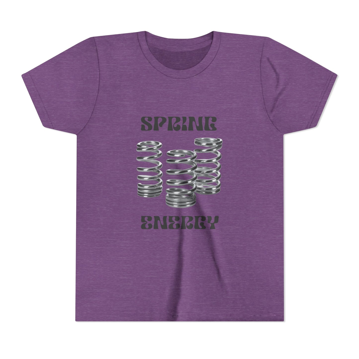 Spring Energy Unisex Youth T‑Shirt — Kids Graphic Tee with Coil Springs Design