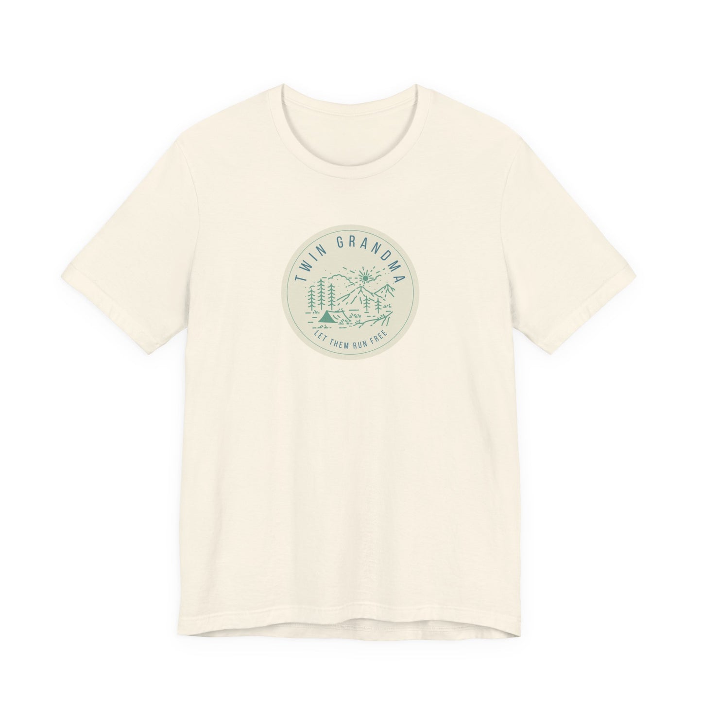 Twin Grandma-Let them run free-Vintage Camp Logo Shirt
