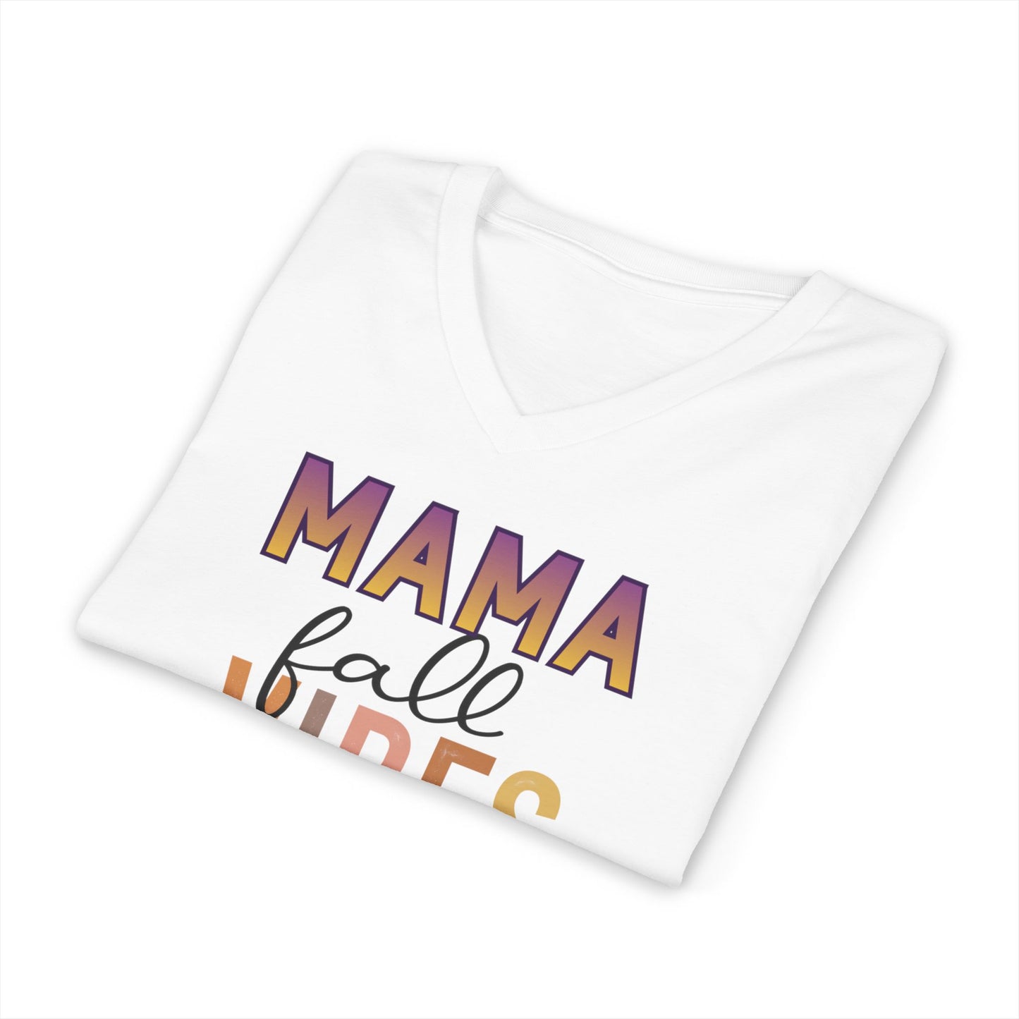 Mama Fall Vibes V-Neck Tee