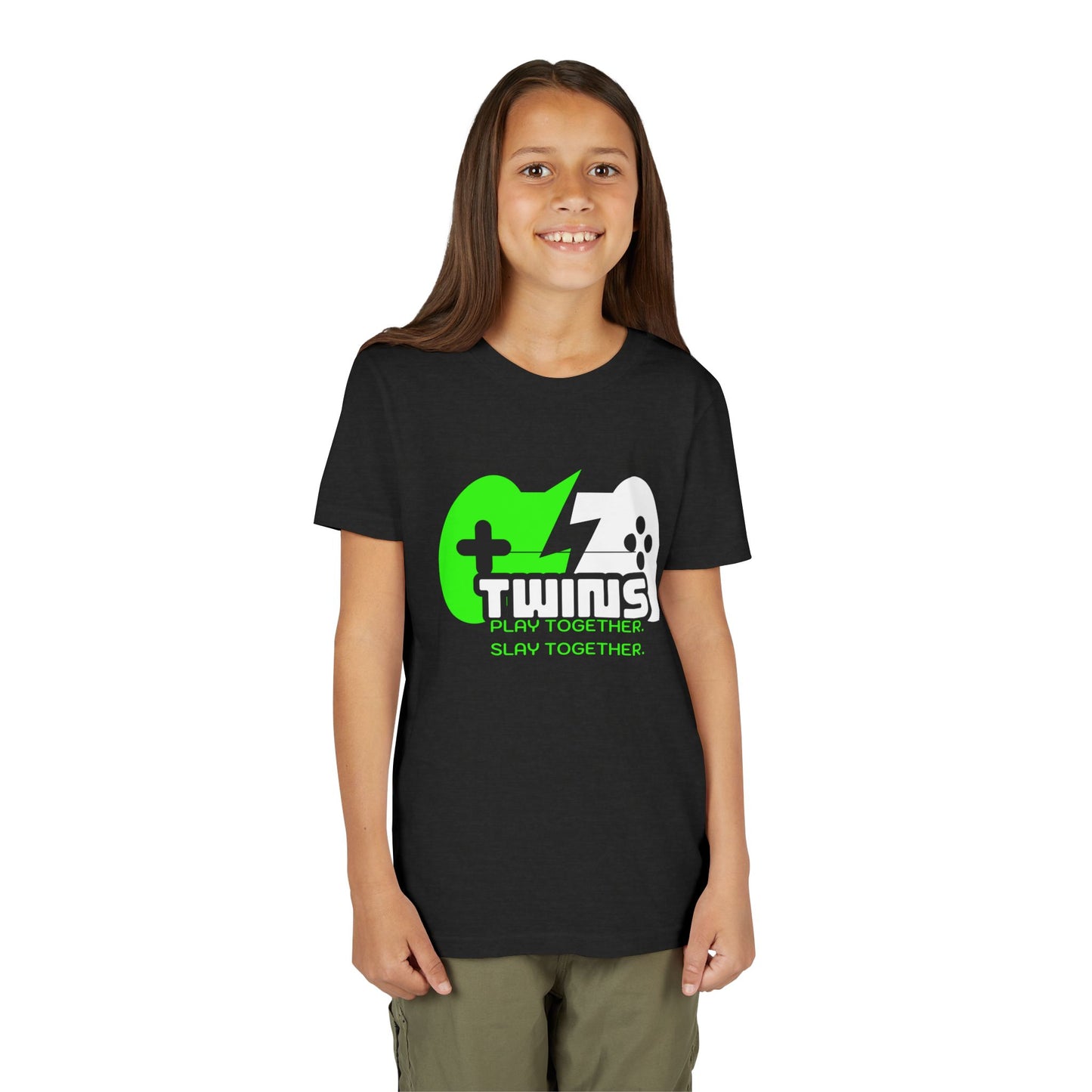 Teen Twins Gaming Tee — "Twins: Play Together, Slay Together"