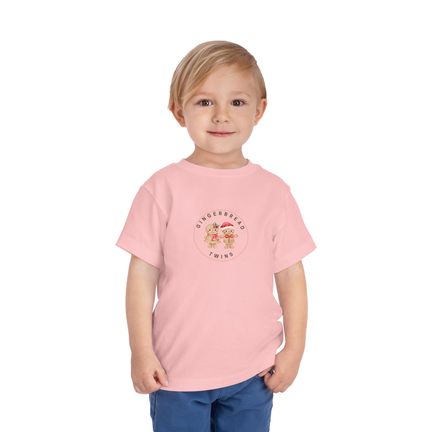Gingerbread Girl and Boy Twin Toddler Tee (Ages 2 to 5 years old)