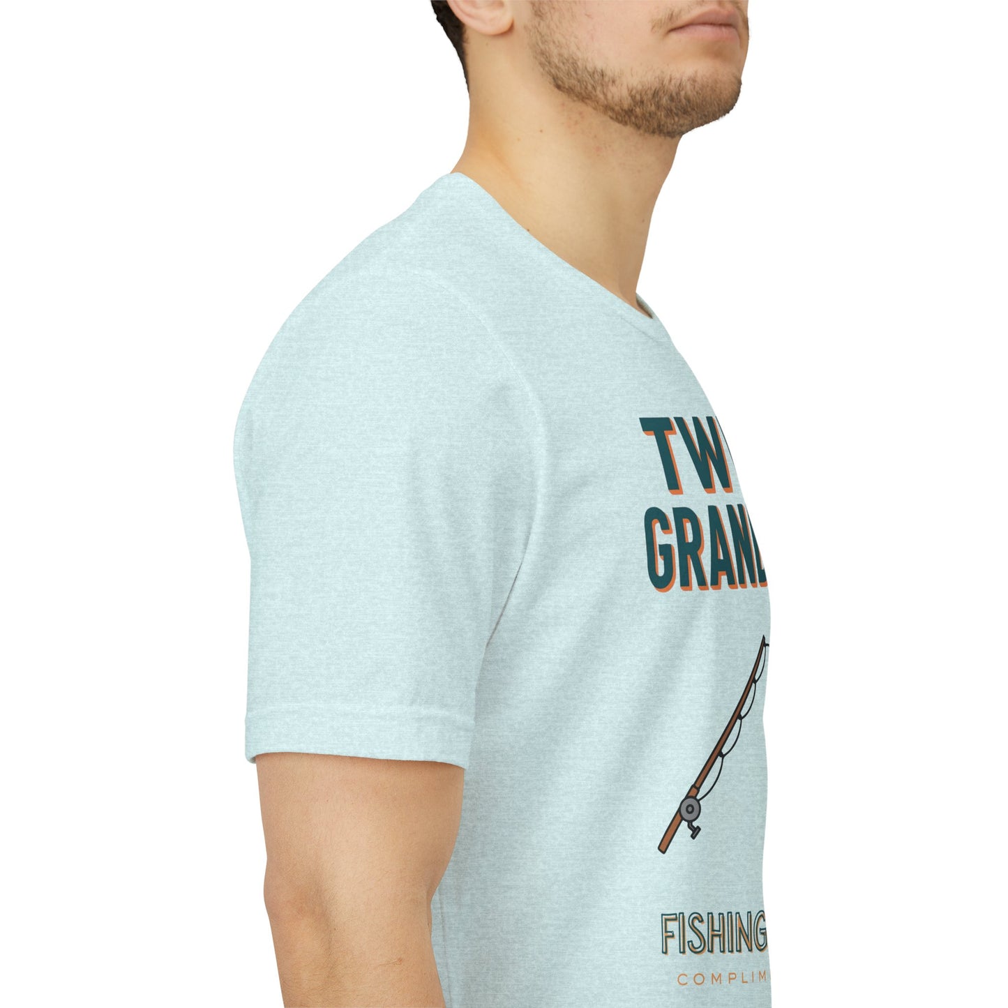 Twin Grandpa Fishing Tee — "Fishing For compliments" Grandfather Gift