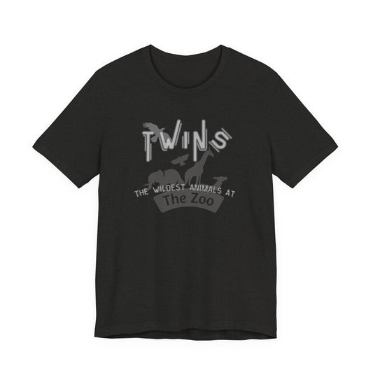 Twins Zoo T-Shirt — 'The Wildest Animals at the Zoo' Graphic Tee