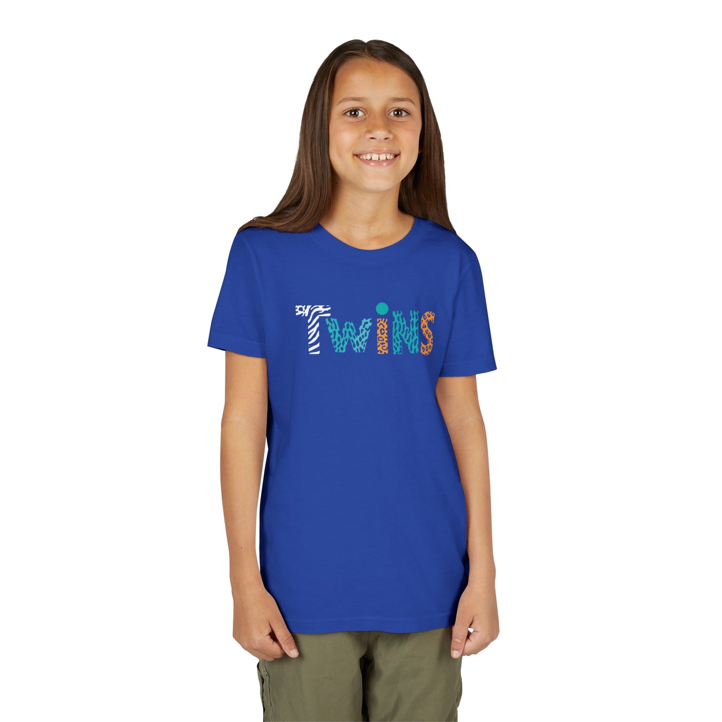 Teen/Pre-Teen "Twins" - Colorful Animal Print Kids T-Shirt