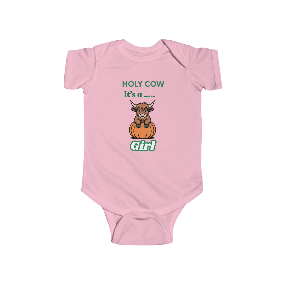 Holy Cow It’s a Girl Baby Bodysuit