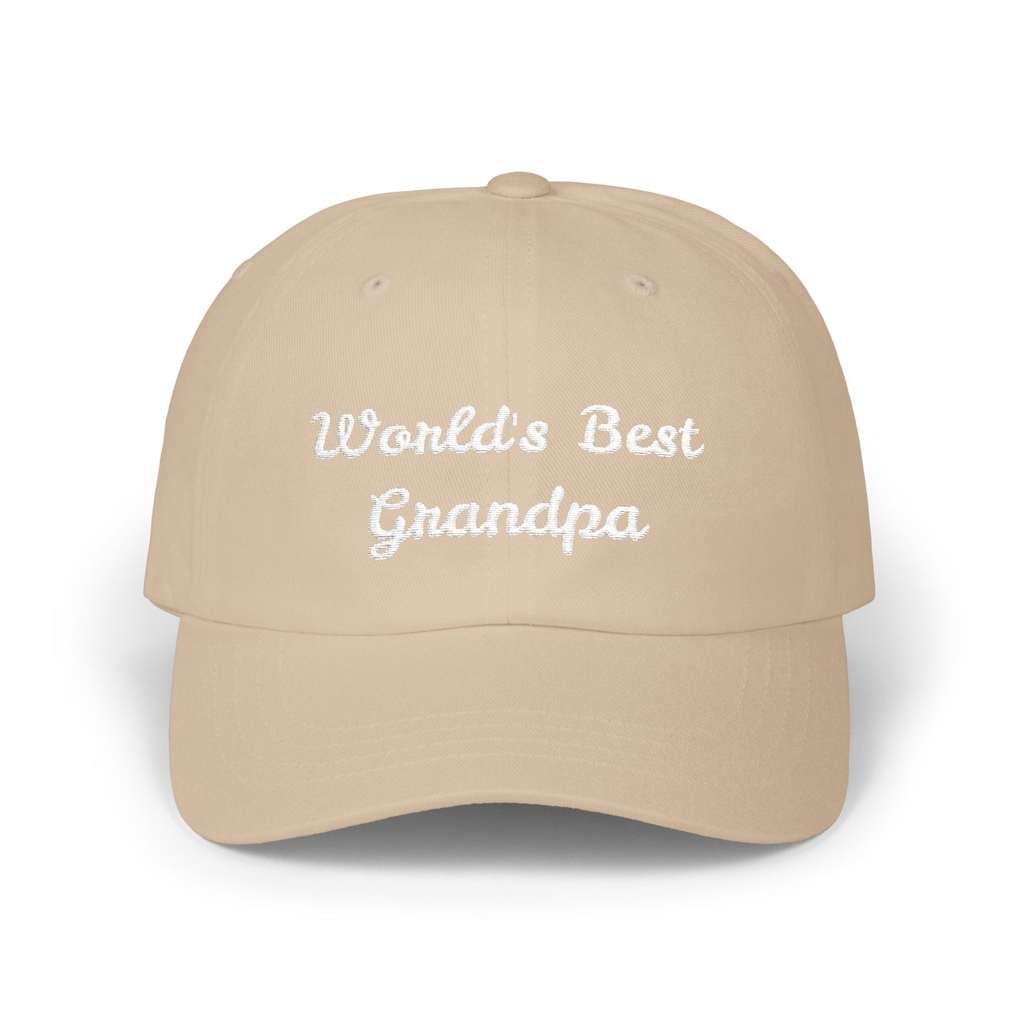 World's Best Grandpa, Cool Baseball Hat, Men’s Accessory, Casual Summer Wear, Sports Cap