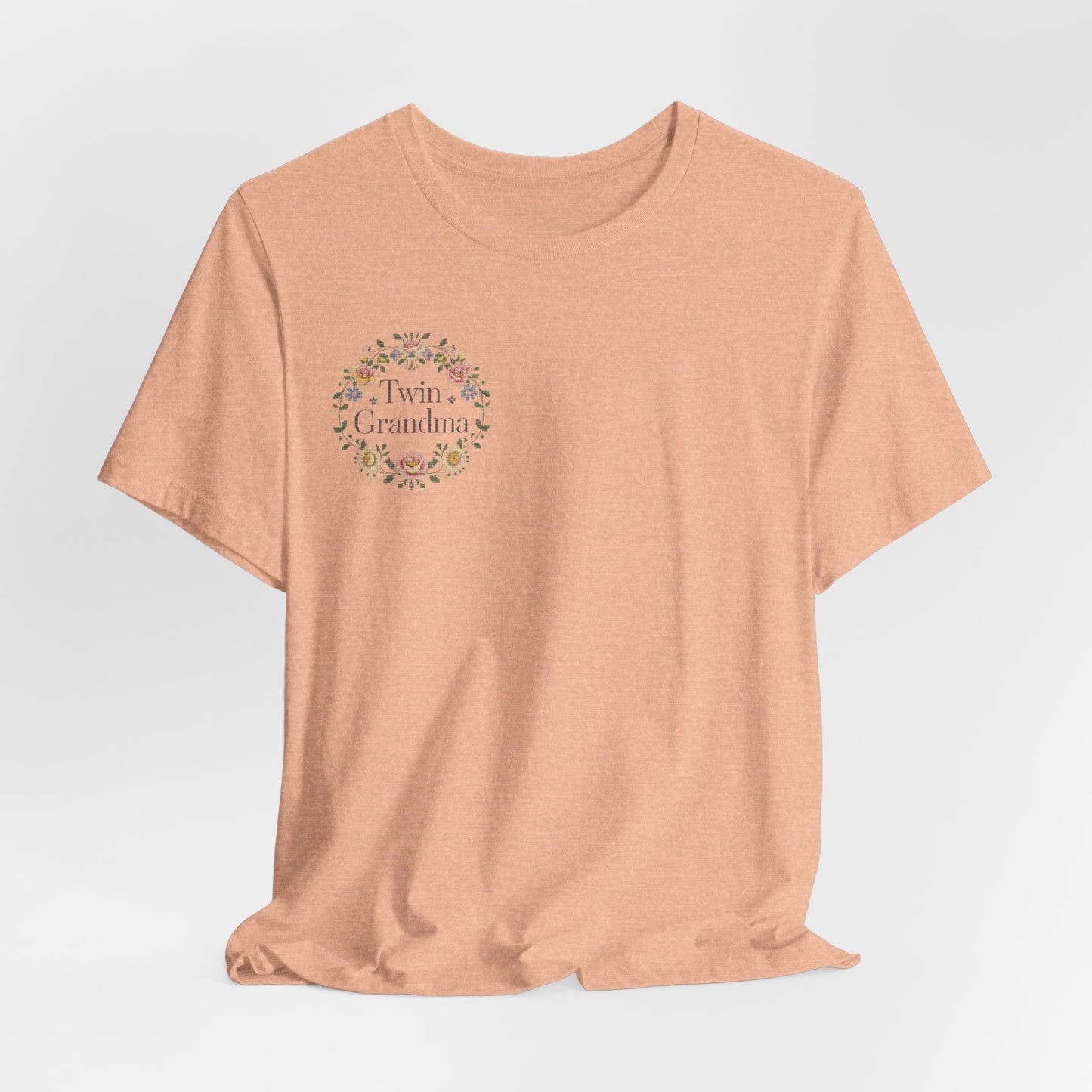 Twin Grandma Floral Tee — Vintage Flower T-Shirt