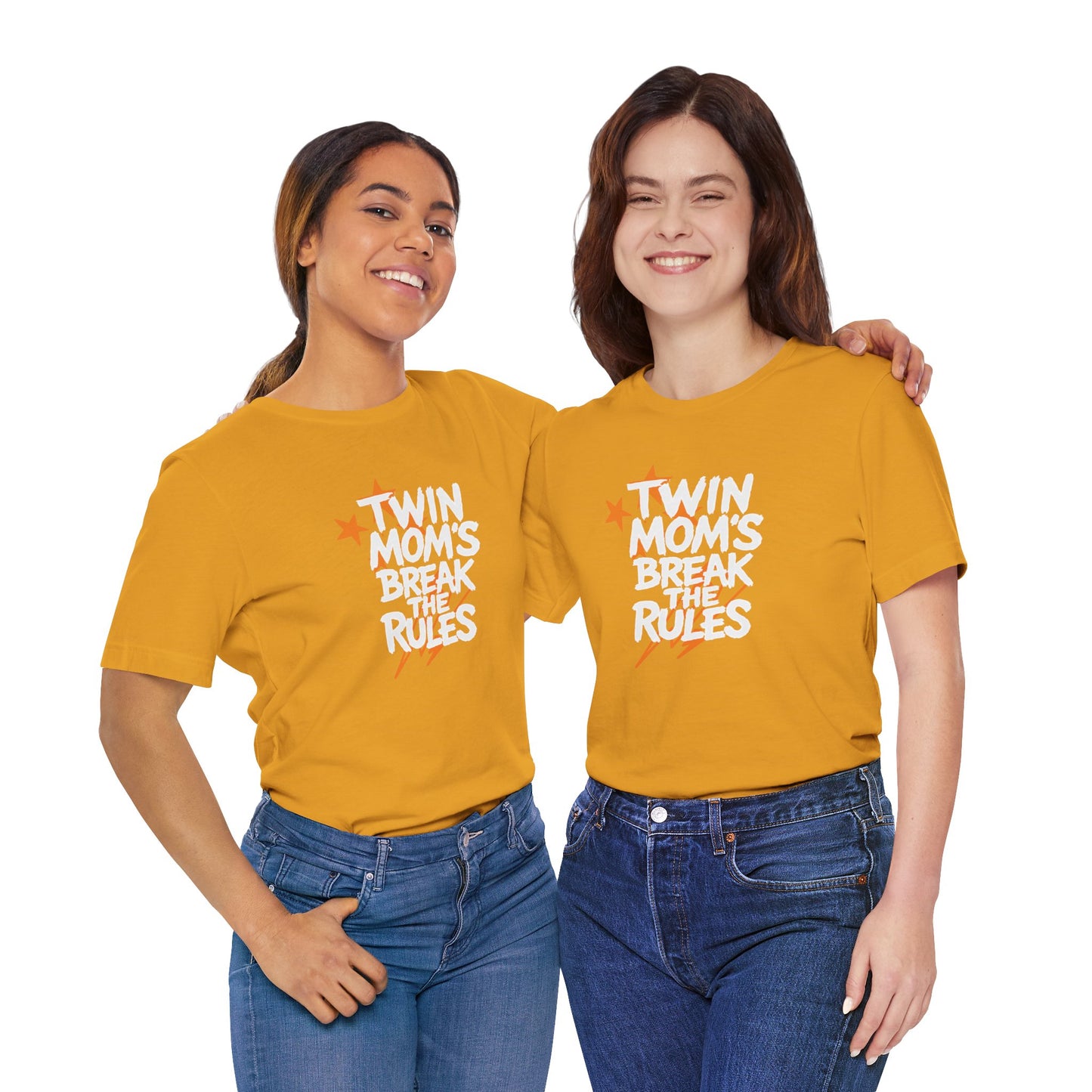 Twin Mom's Break the Rules T‑Shirt — Funny Twin Mama Gift