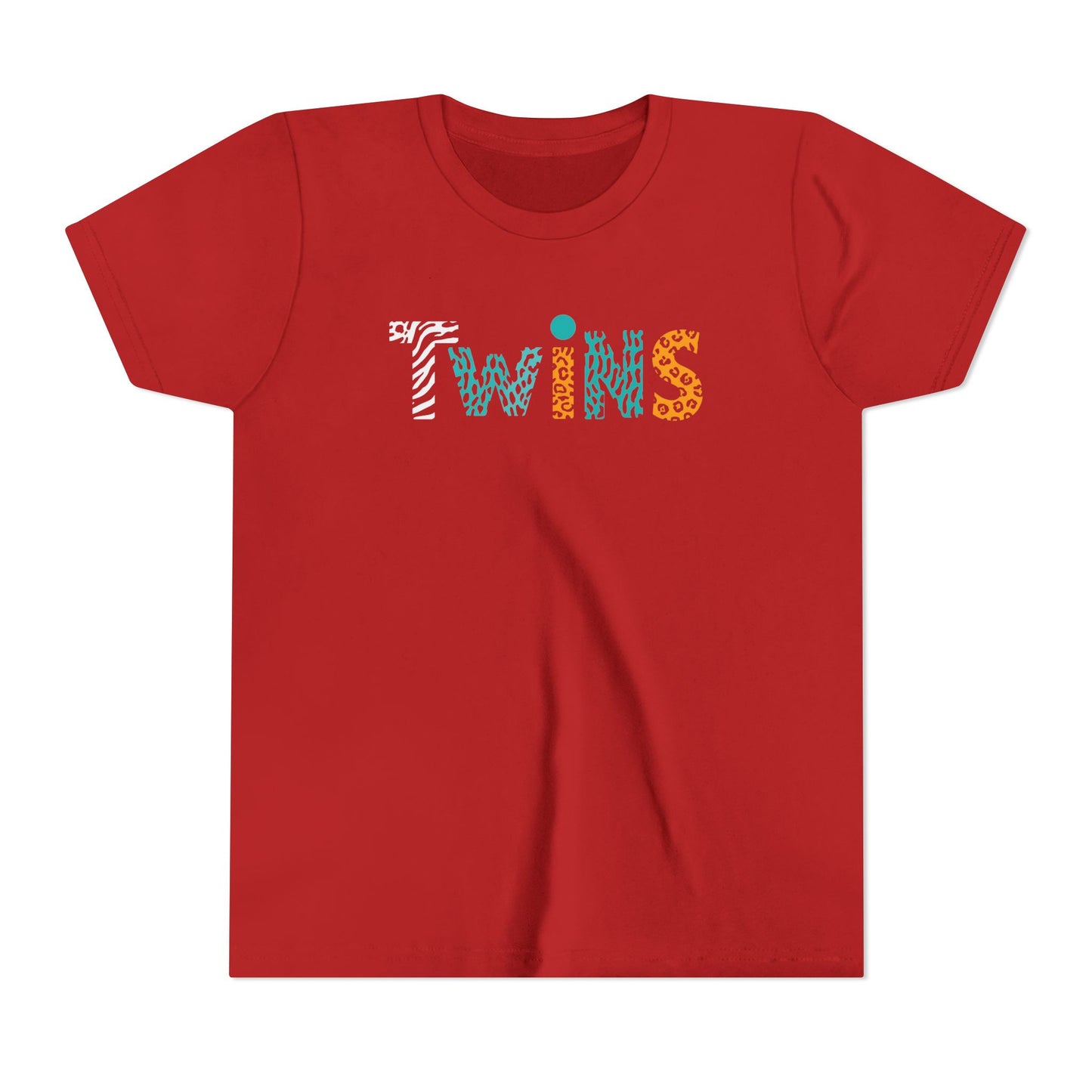 Teen/Pre-Teen "Twins" - Colorful Animal Print Kids T-Shirt