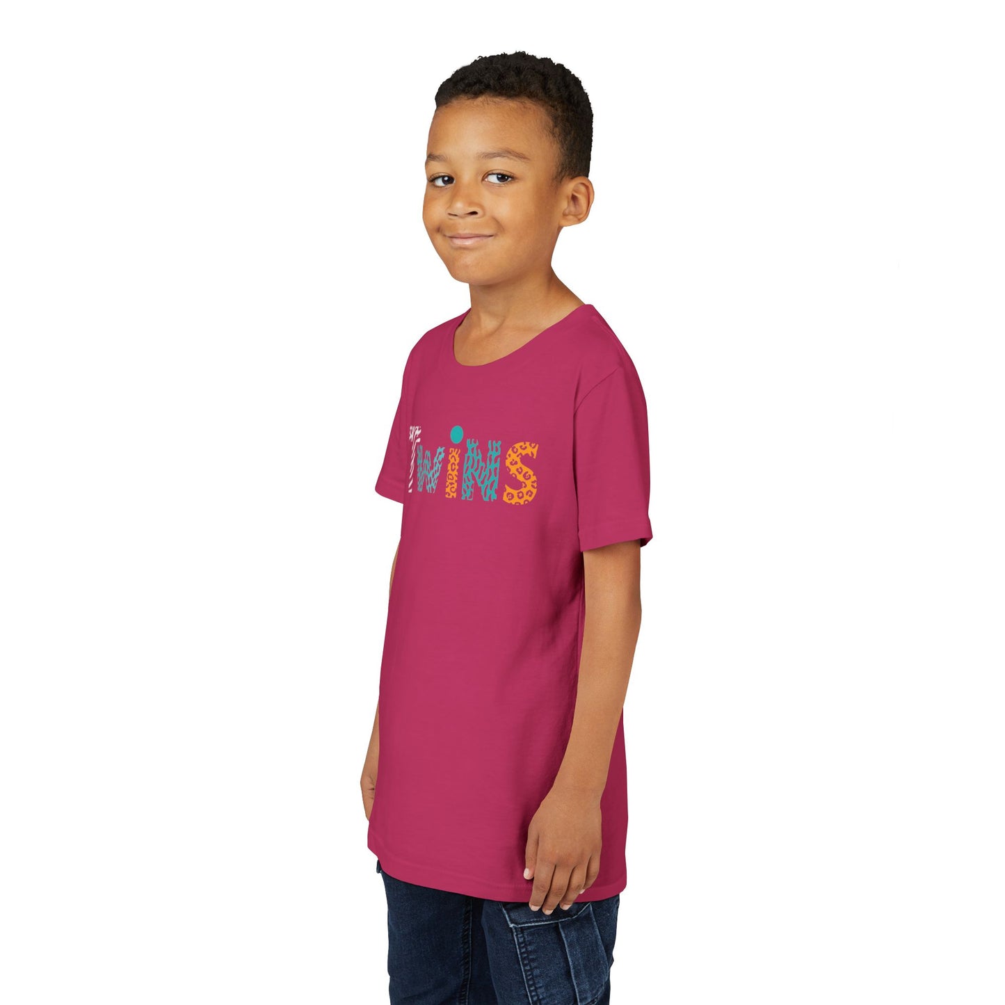 Teen/Pre-Teen "Twins" - Colorful Animal Print Kids T-Shirt