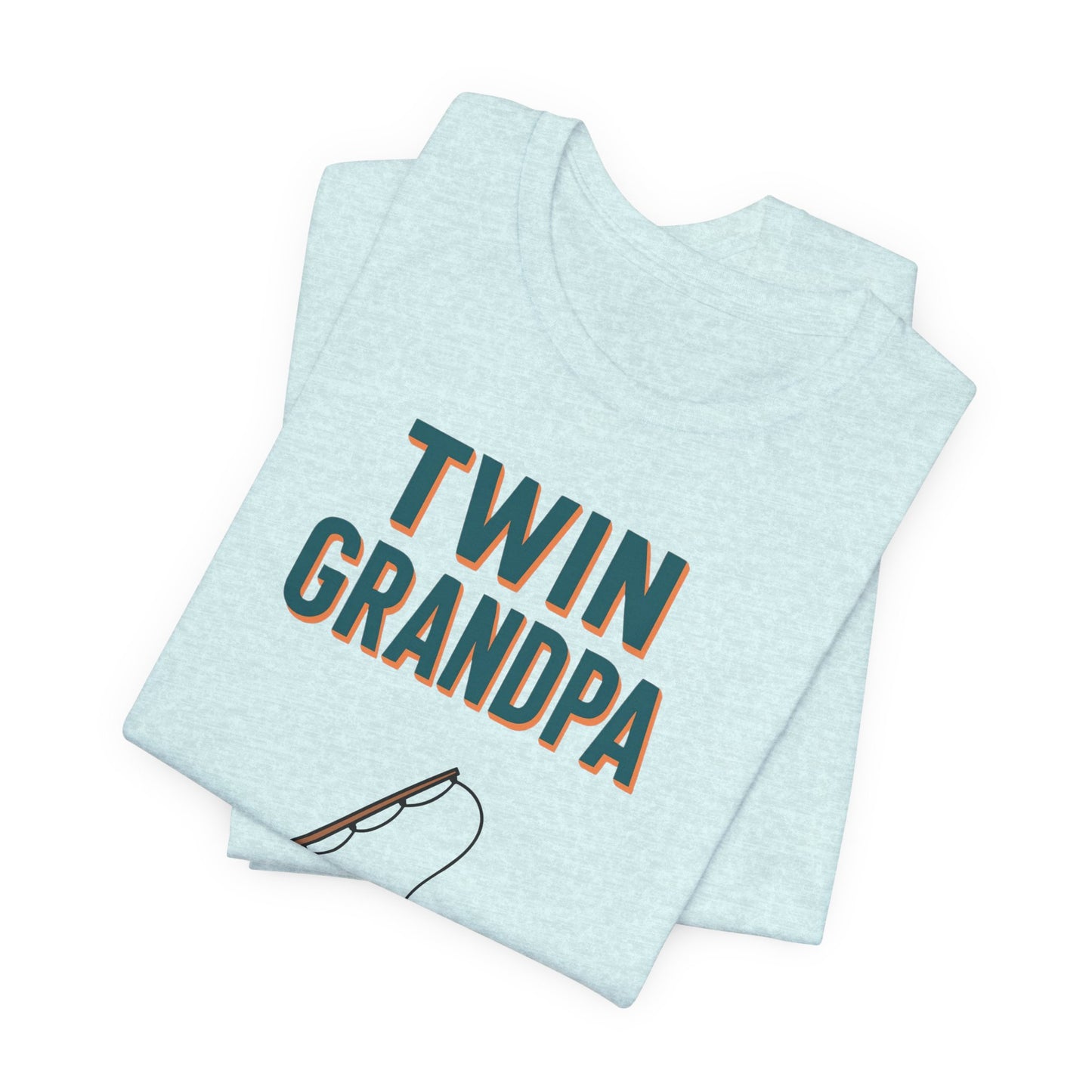 Twin Grandpa Fishing Tee — "Fishing For compliments" Grandfather Gift