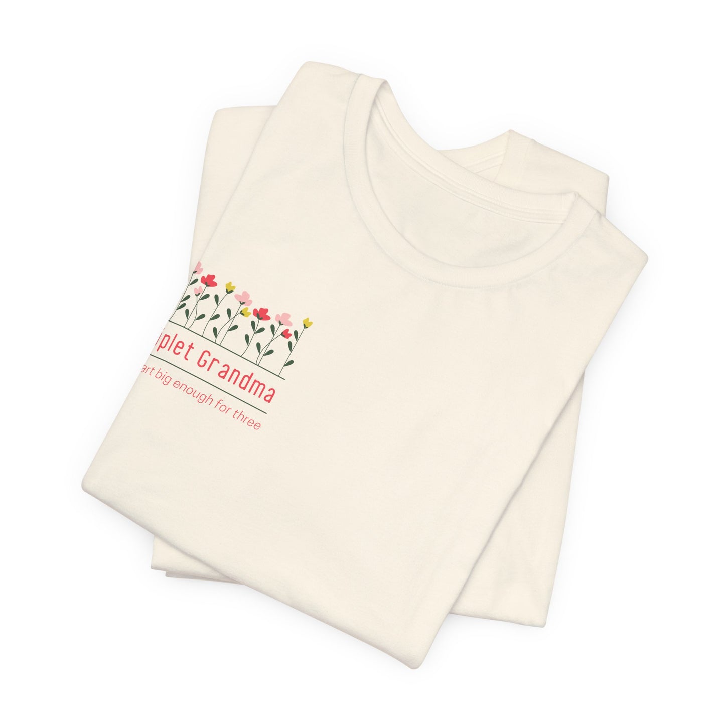 Triplet Grandma- Floral T-Shirt