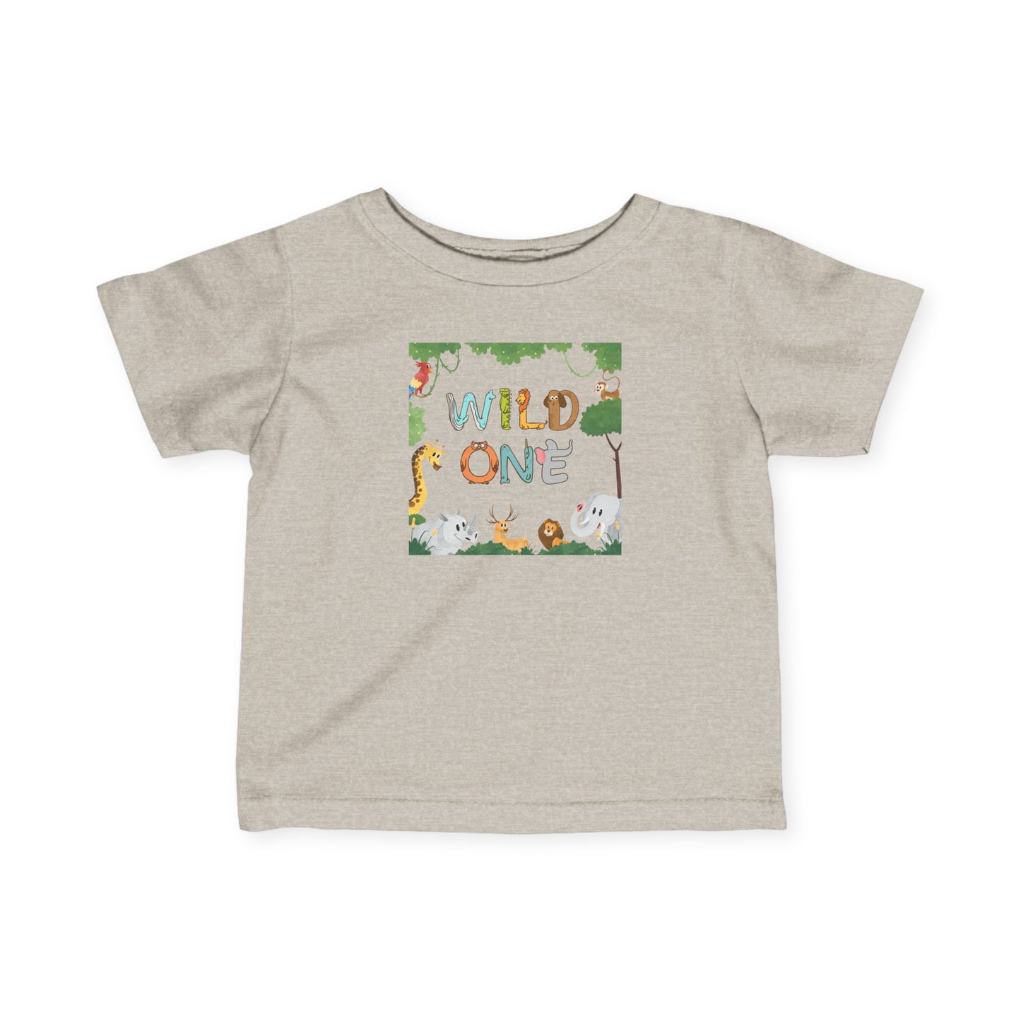 First Birthday T-Shirt- "Wild One" Cute Unisex Animal Print